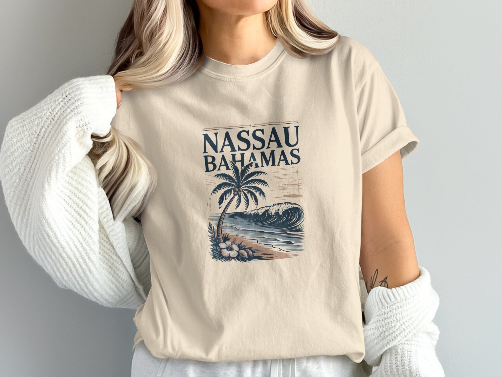 Nassau Bahamas Graphic Tee Coastal Vacation product