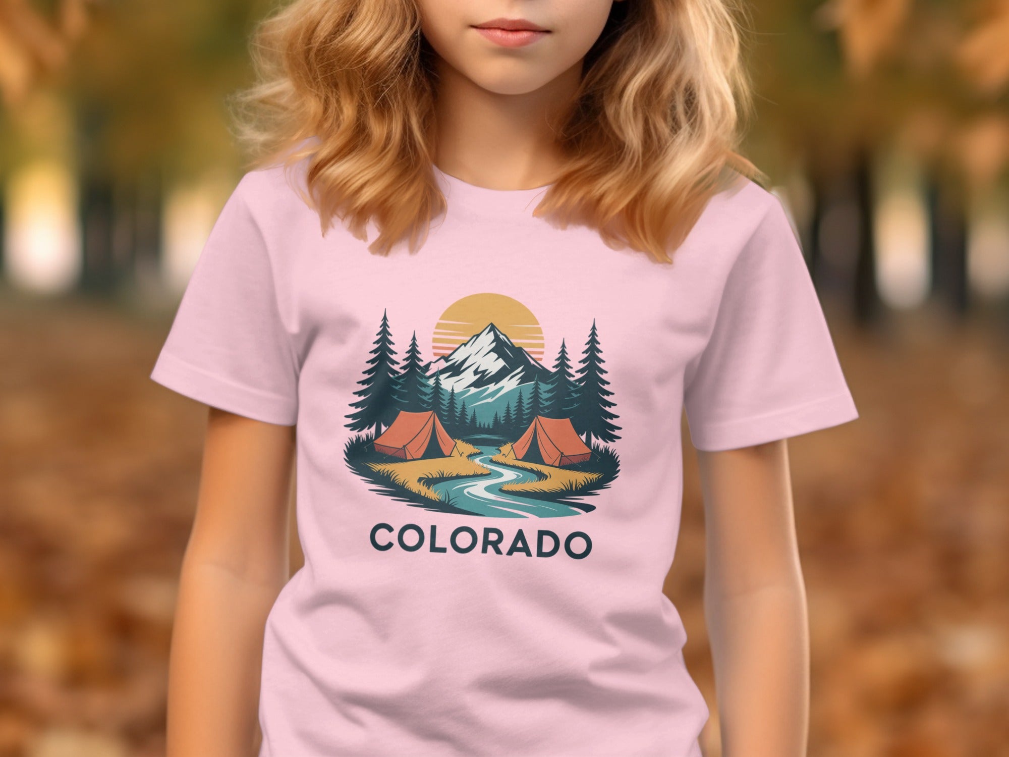 Scenic Colorado Camping Graphic T-shirt Ideal for Outdoor Lovers