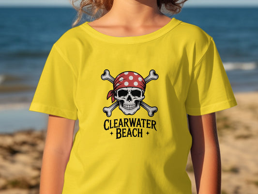 Clearwater Beach Pirate Skull T-shirt product type