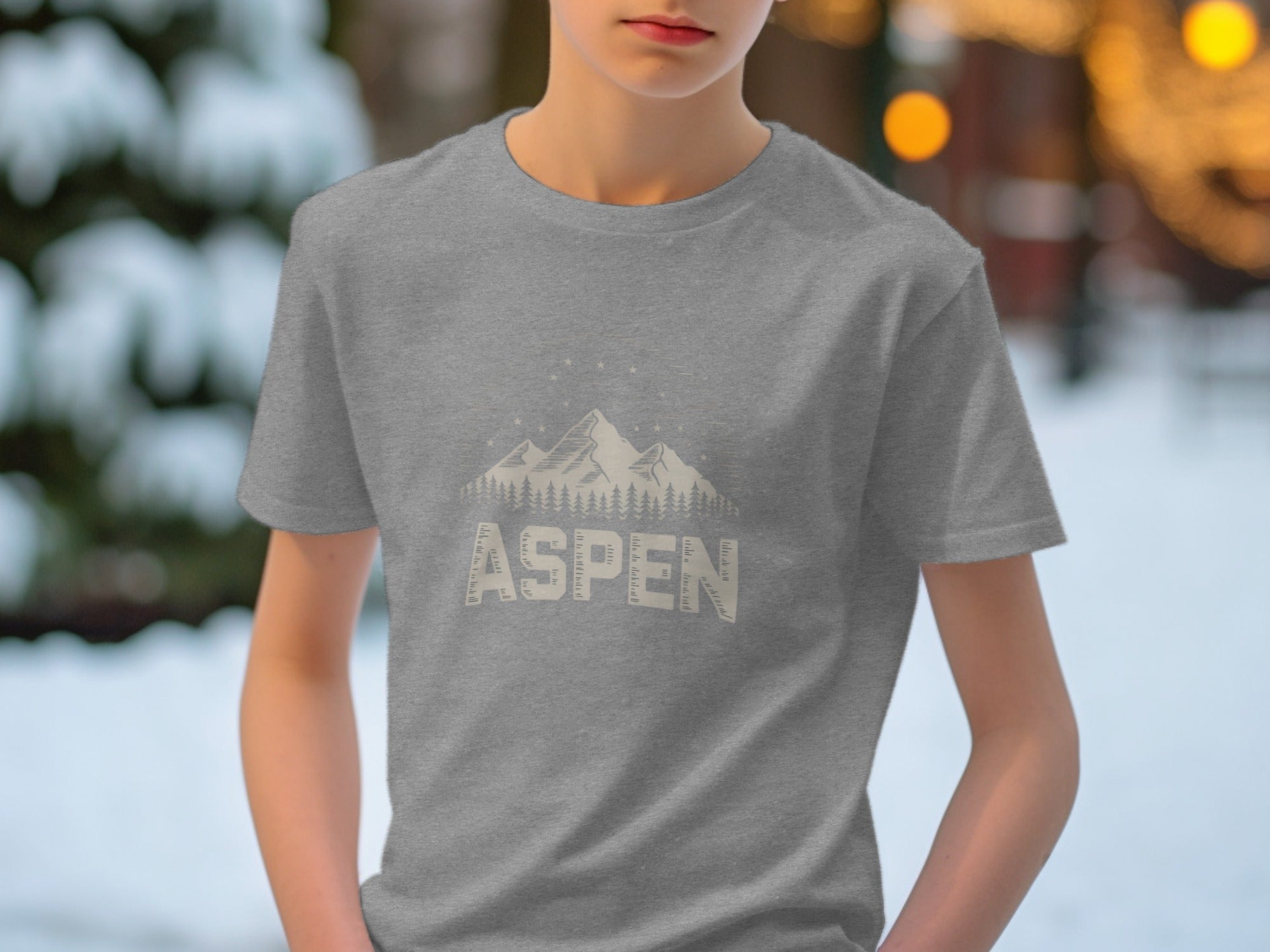 Aspen Mountain Graphic Tee for Outdoor Enthusiasts