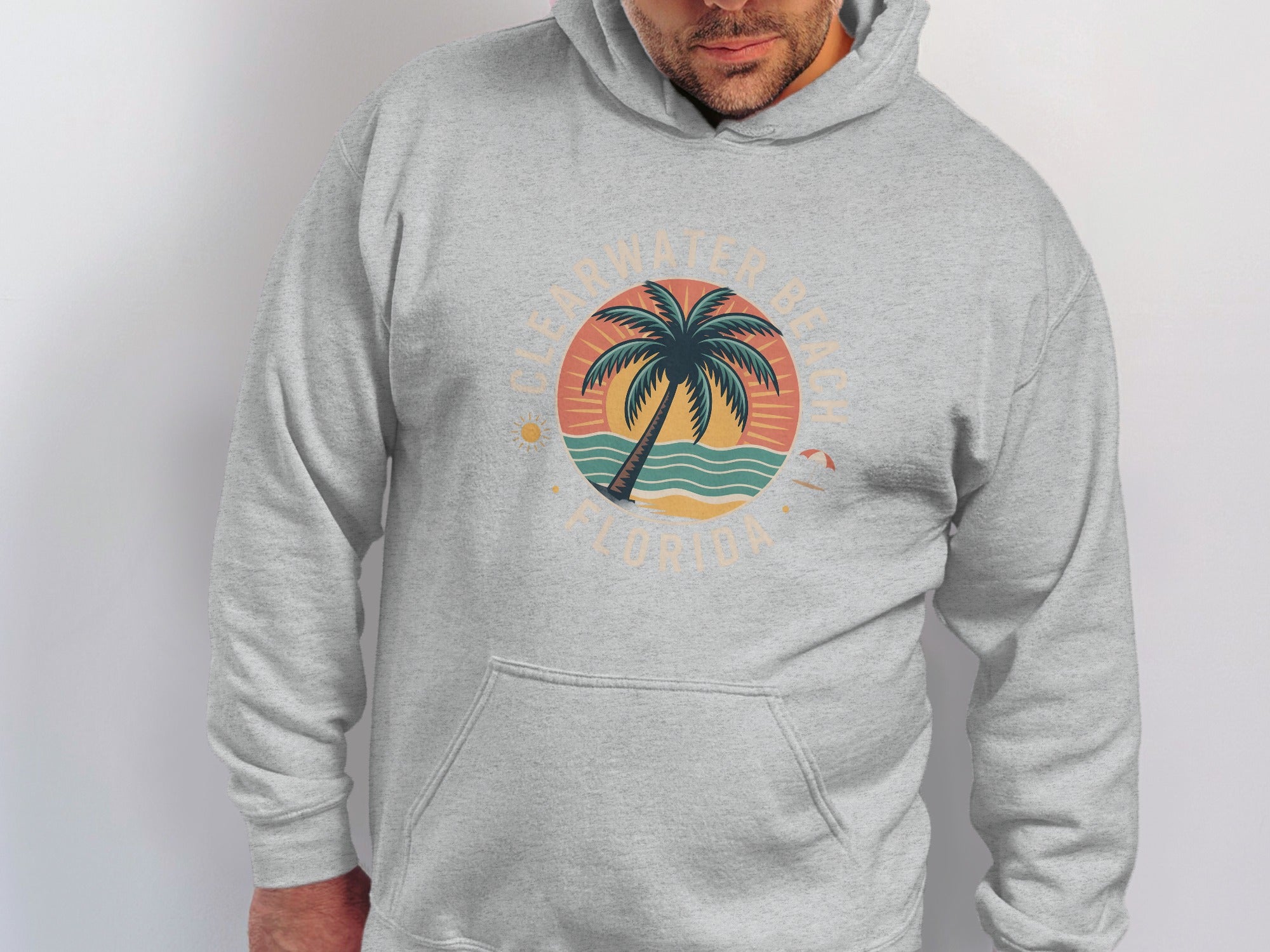 Clearwater Beach Florida Graphic Hoodie product type