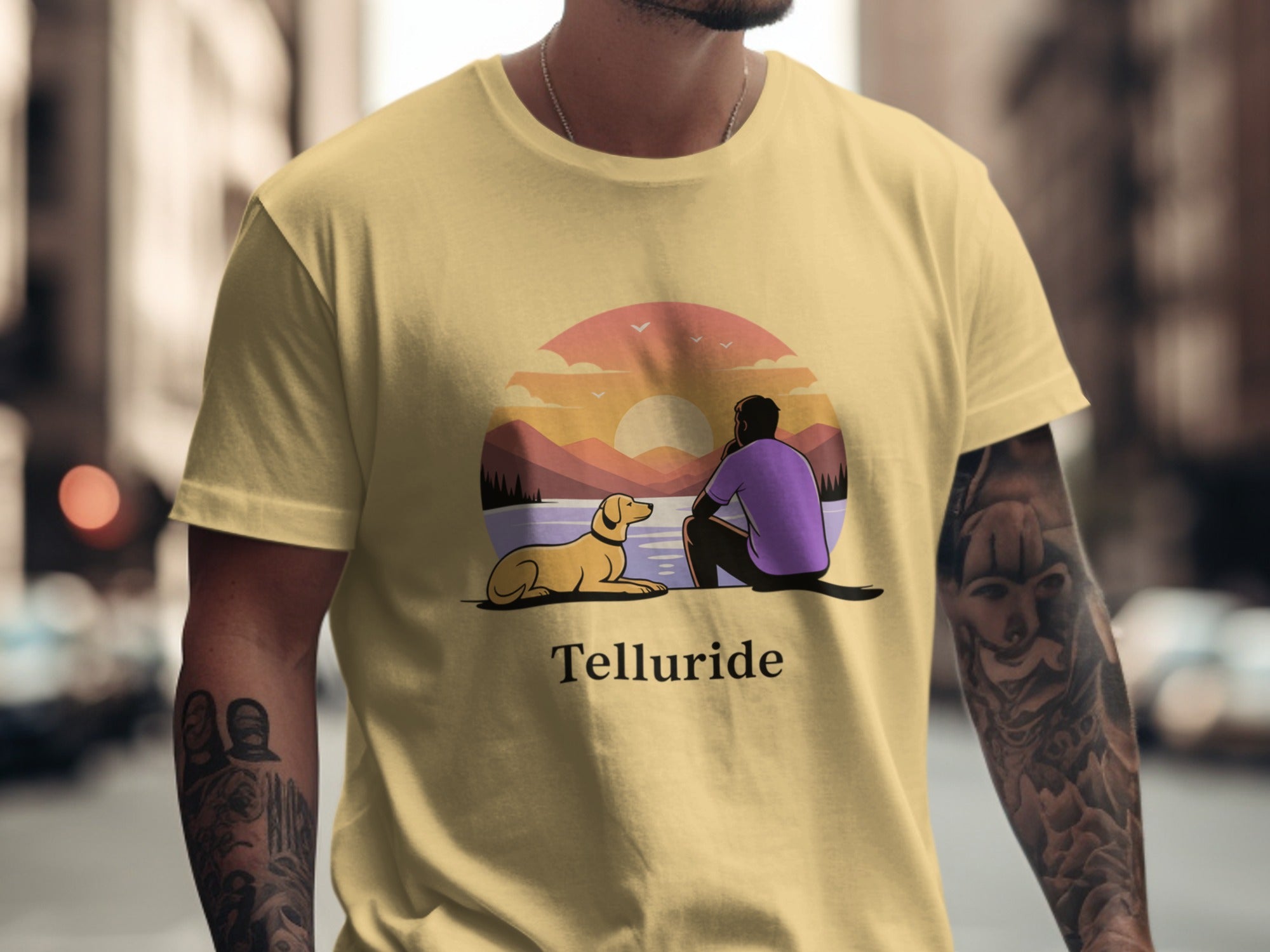 Telluride Sunset Design Men's T-Shirt Product