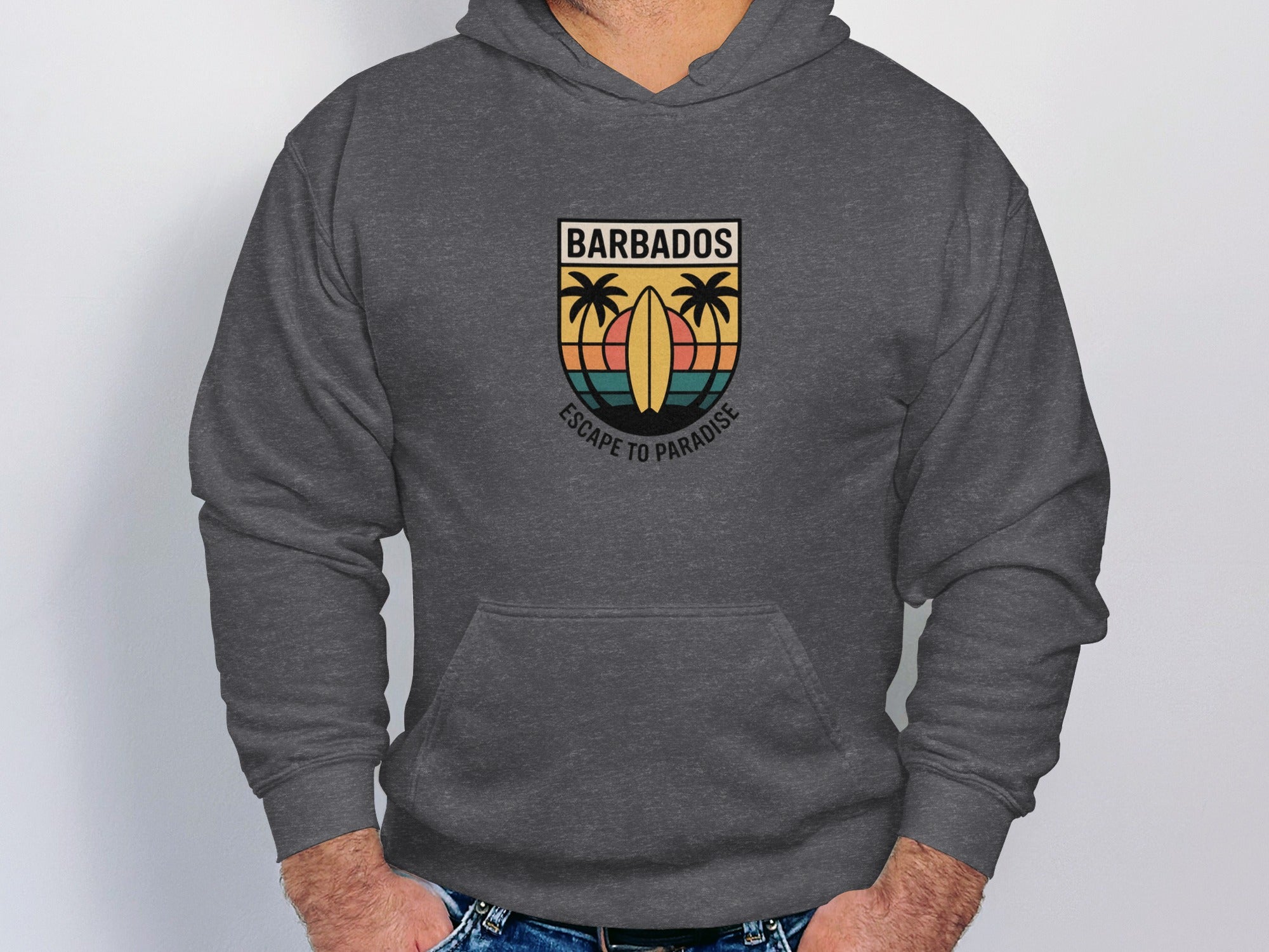 Barbados Escape to Paradise Surfboard Hoodie product