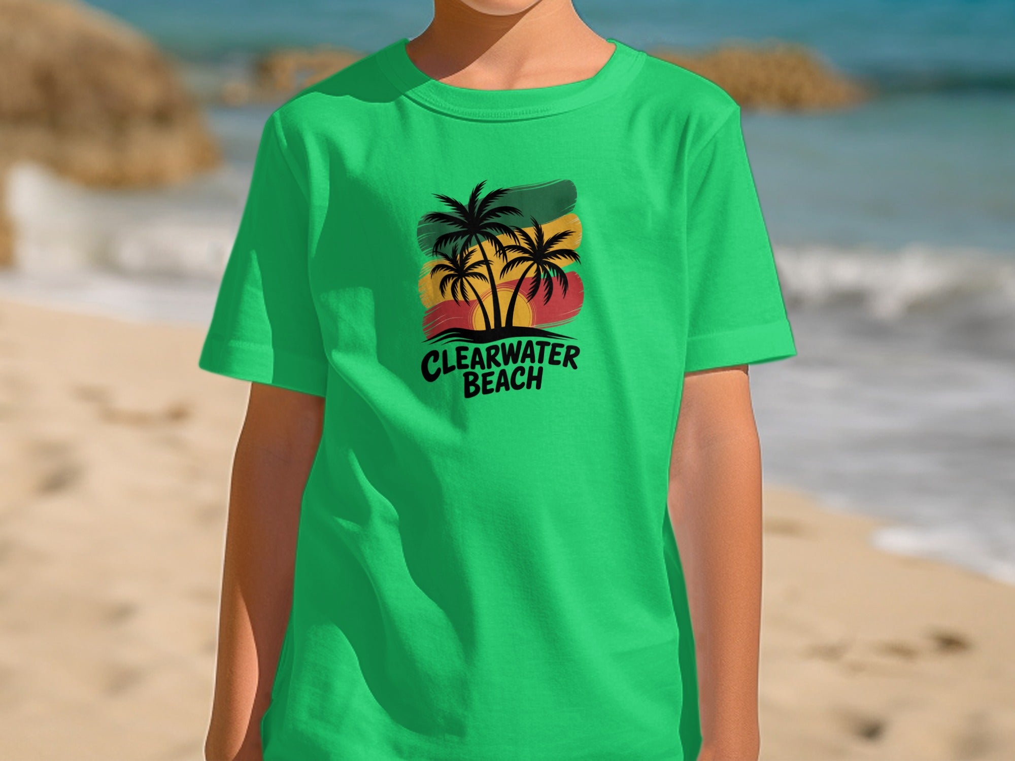 Clearwater Beach Tropical Design T-Shirt product