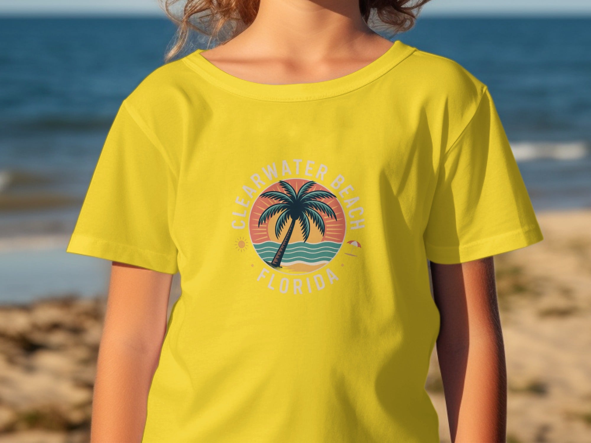 Clearwater Beach Florida Palm Tree Design T-shirt product type
