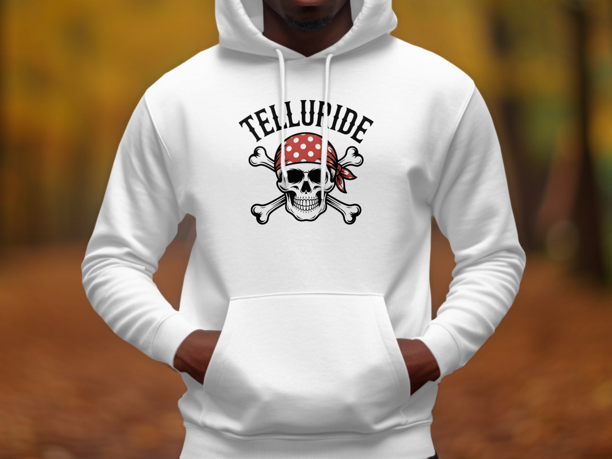 Telluride Skull and Crossbones Hoodie product type