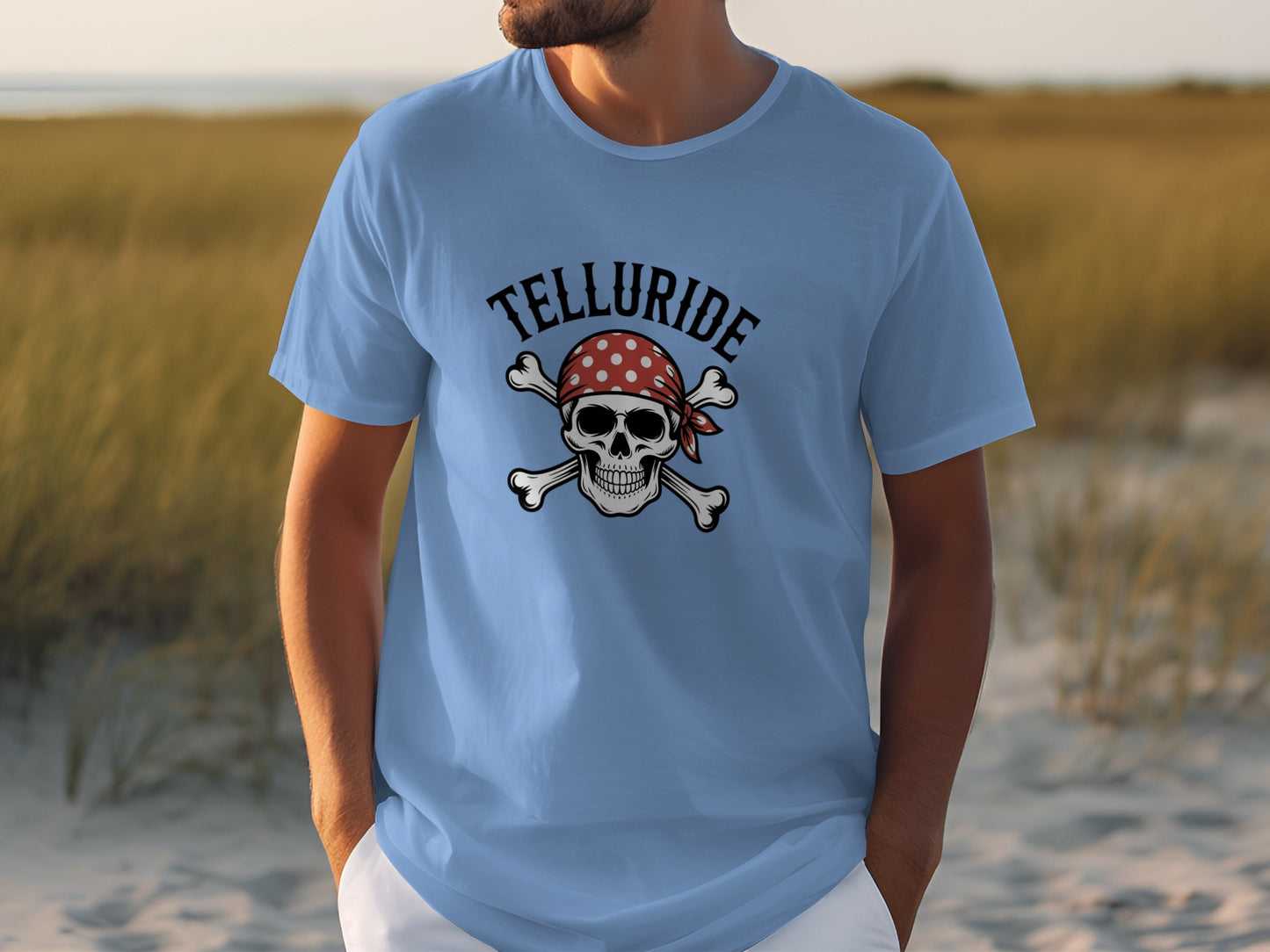 Telluride Skull and Crossbones T-shirt product