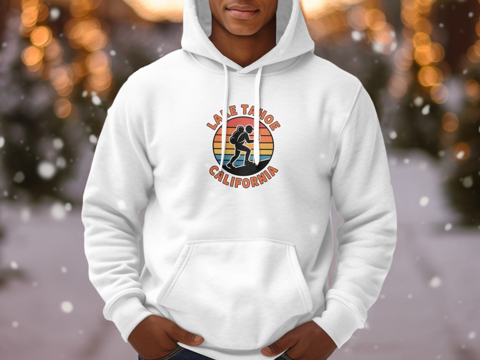 Lake Tahoe California Snowboarding Hoodie