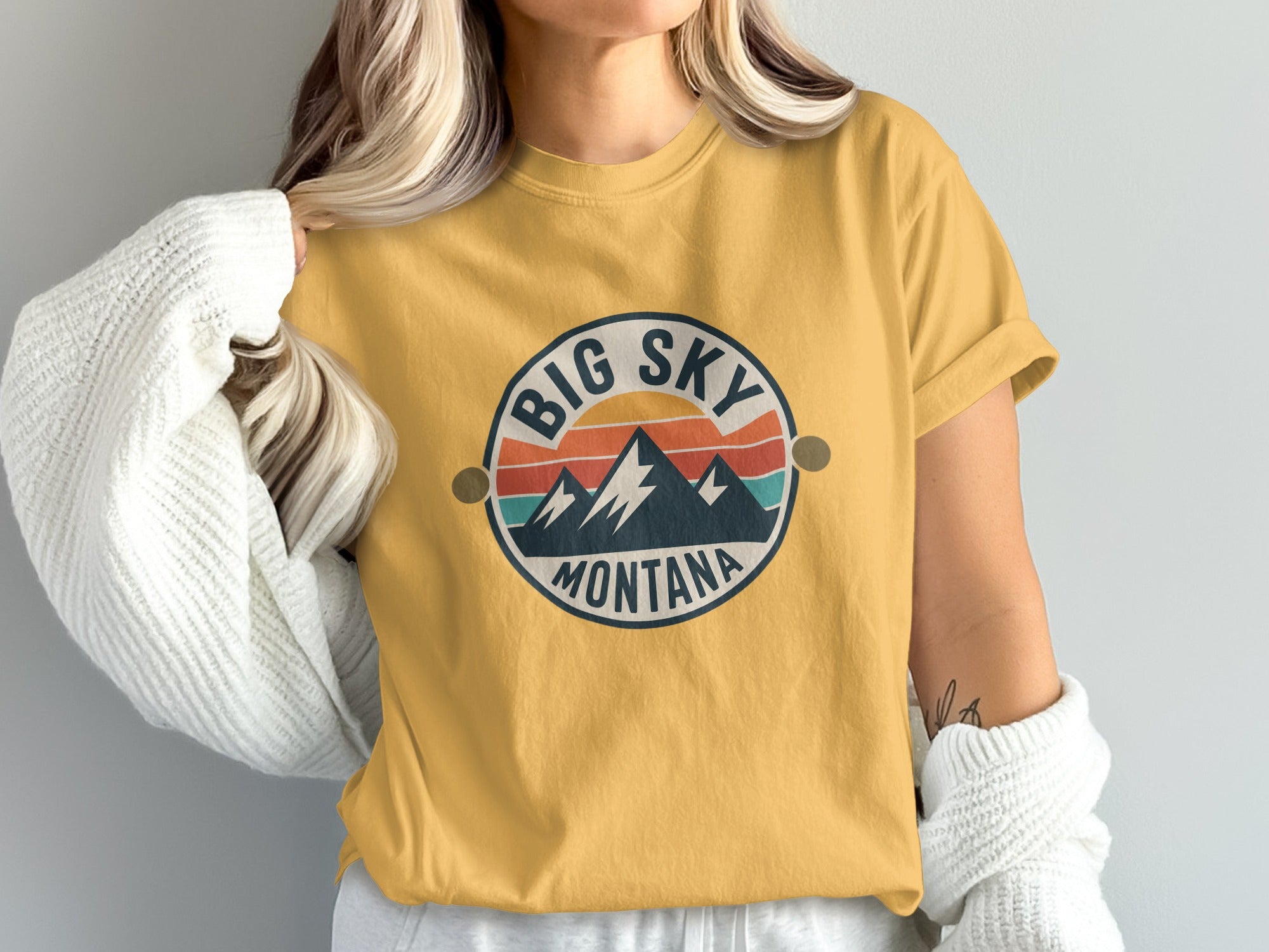 Big Sky Montana Mountains Graphic T Shirt product
