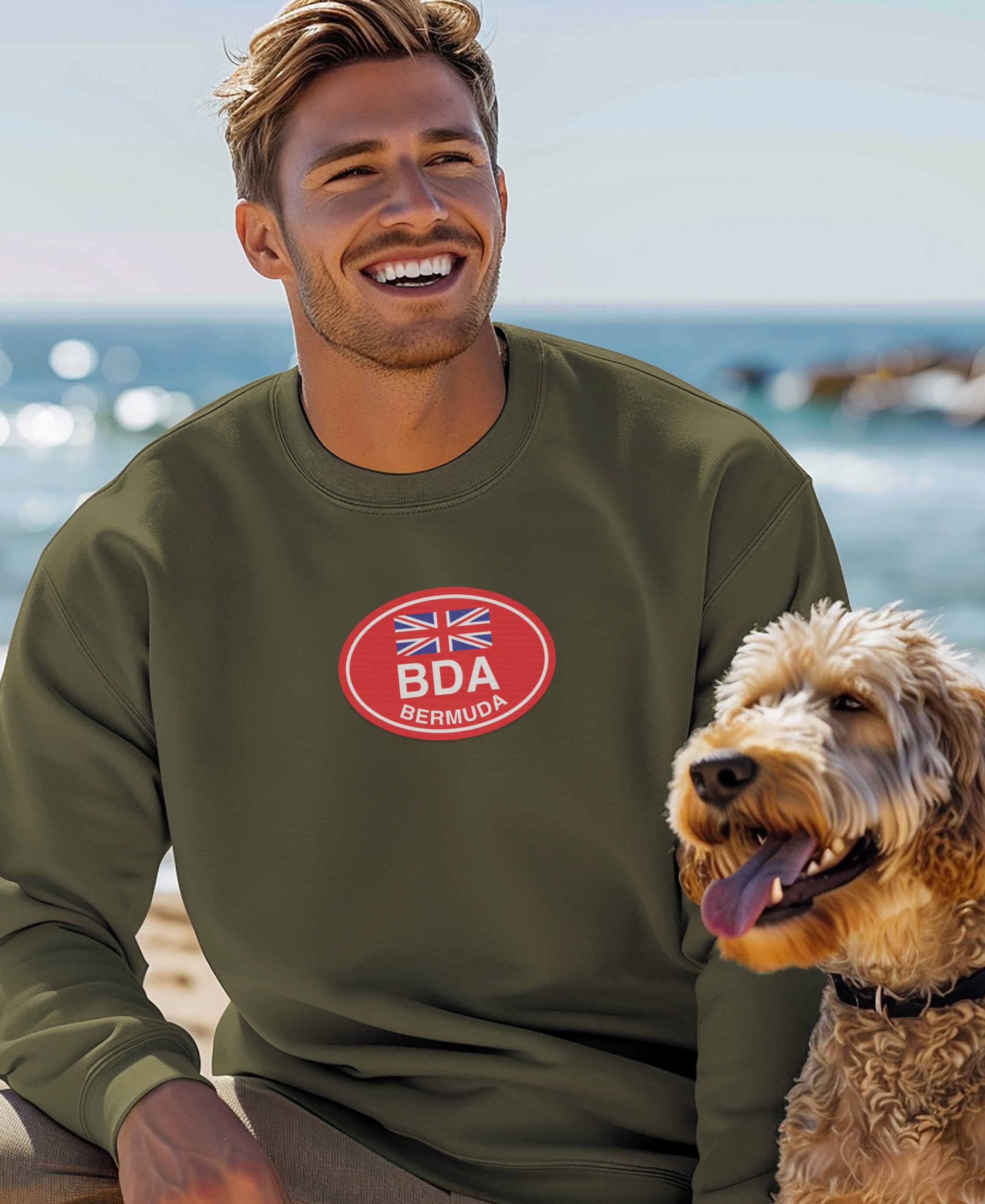 Stylish BDA Bermuda Design on Comfortable Sweatshirt product