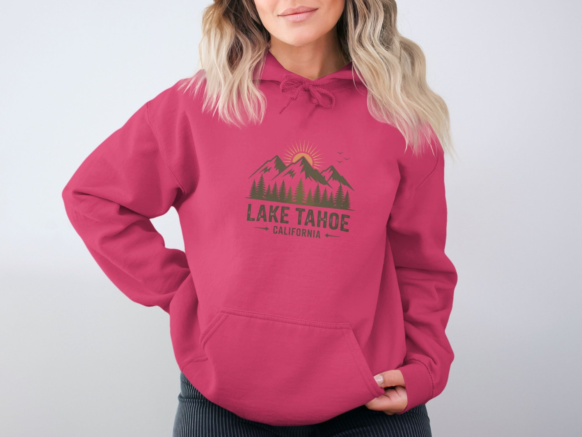 Lake Tahoe California Printed Hoodie