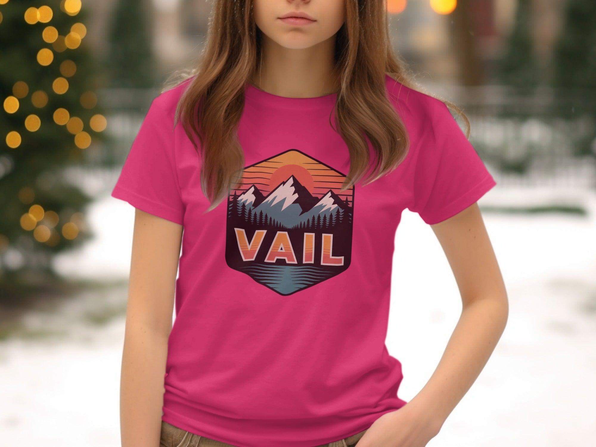Sunset Mountain Vail Graphic T-shirt product