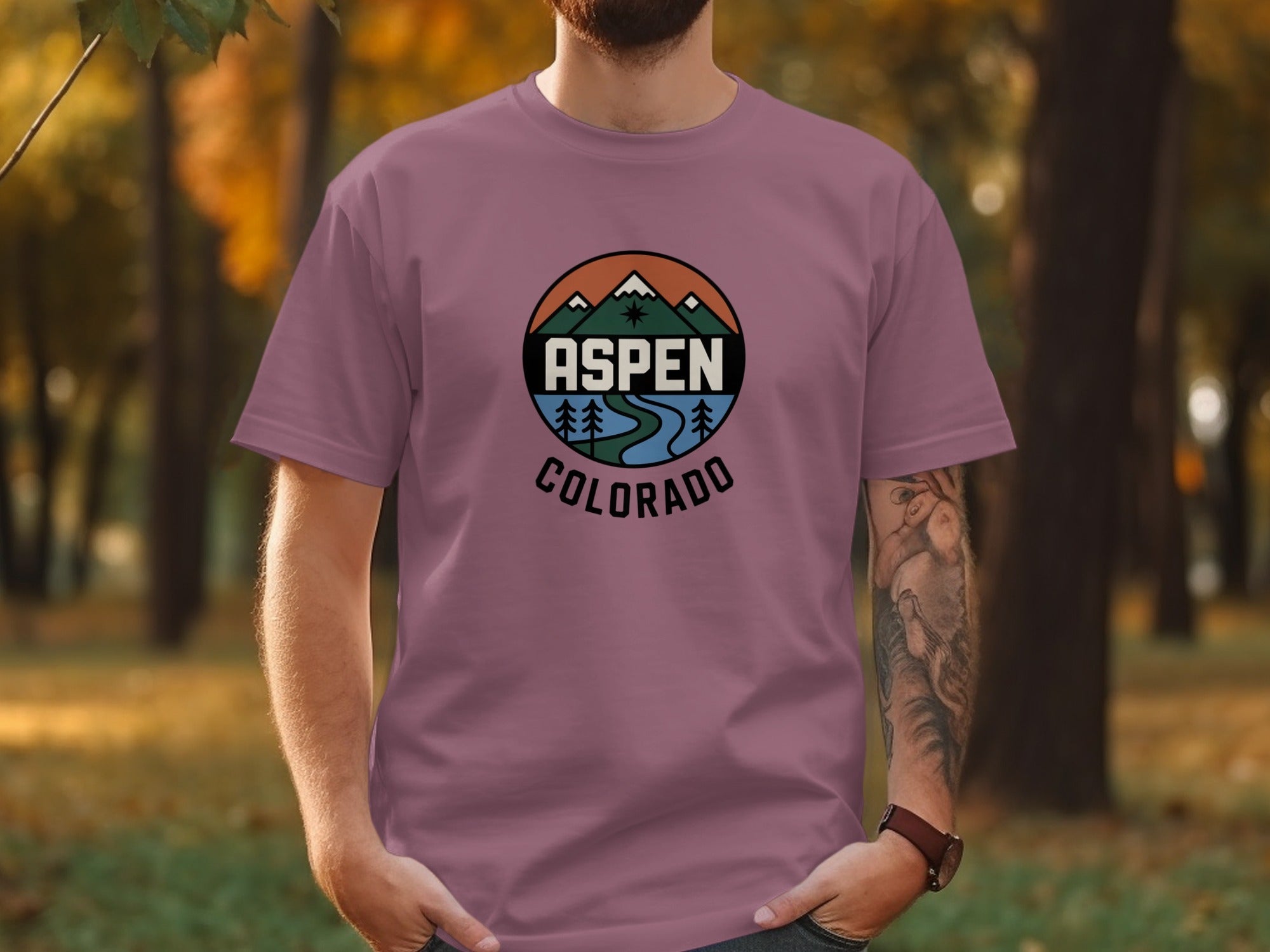 Aspen Colorado Scenic Mountains Graphic T-Shirts product