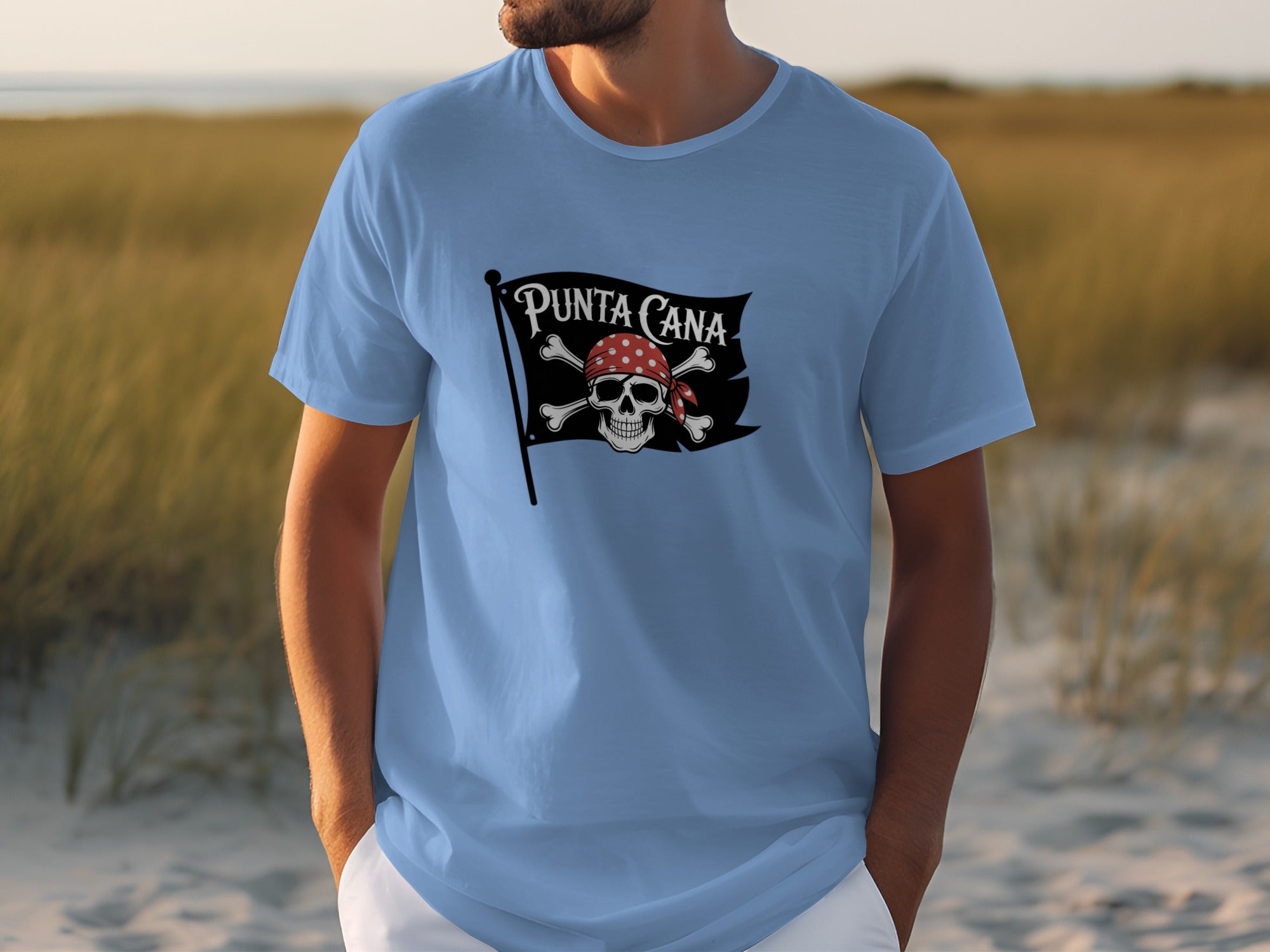 Punta Cana Pirate Flag Skull Graphic Tee product