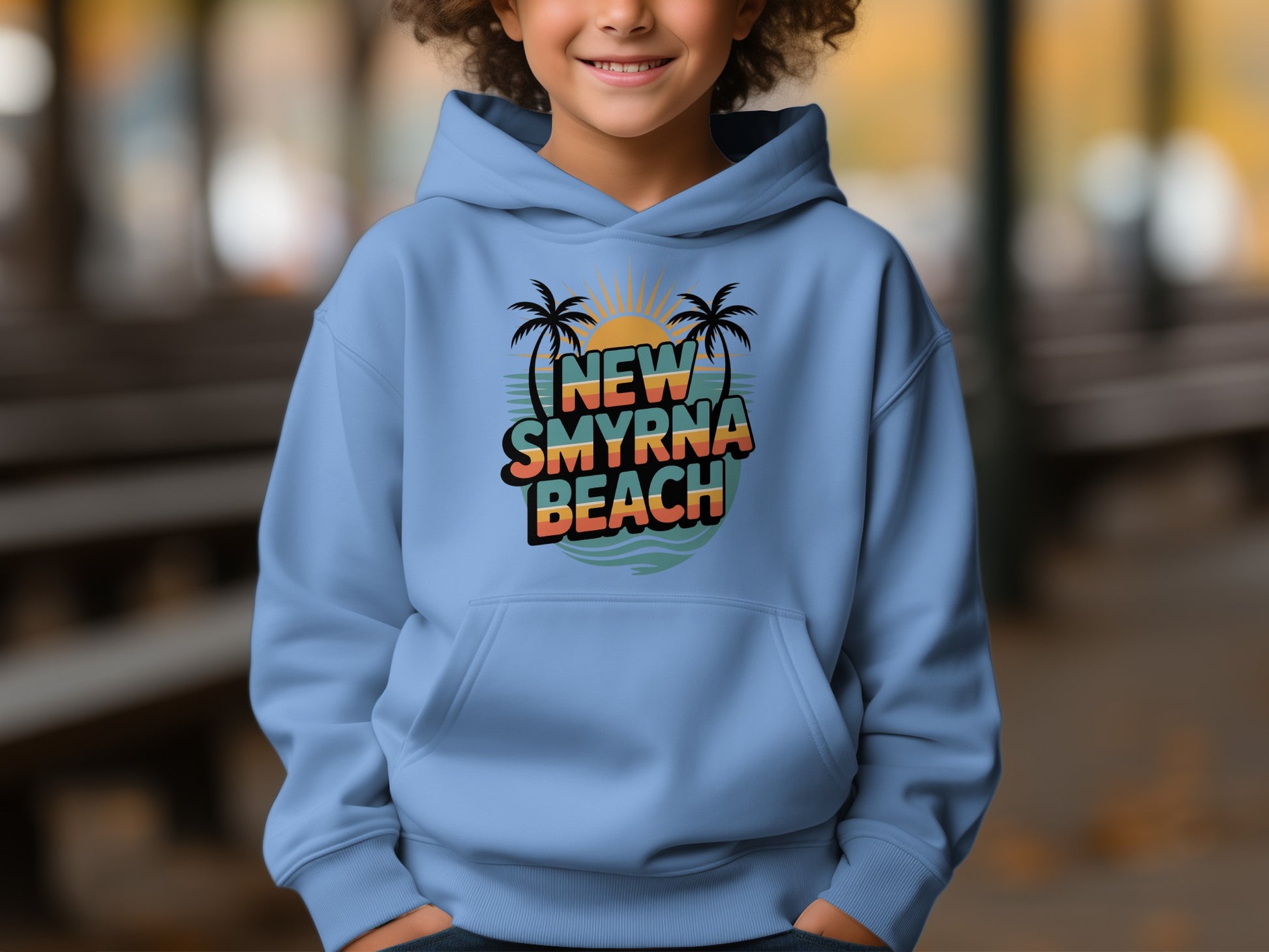 New Smyrna Beach Hoodie Relaxed Fit With Graphic Details product