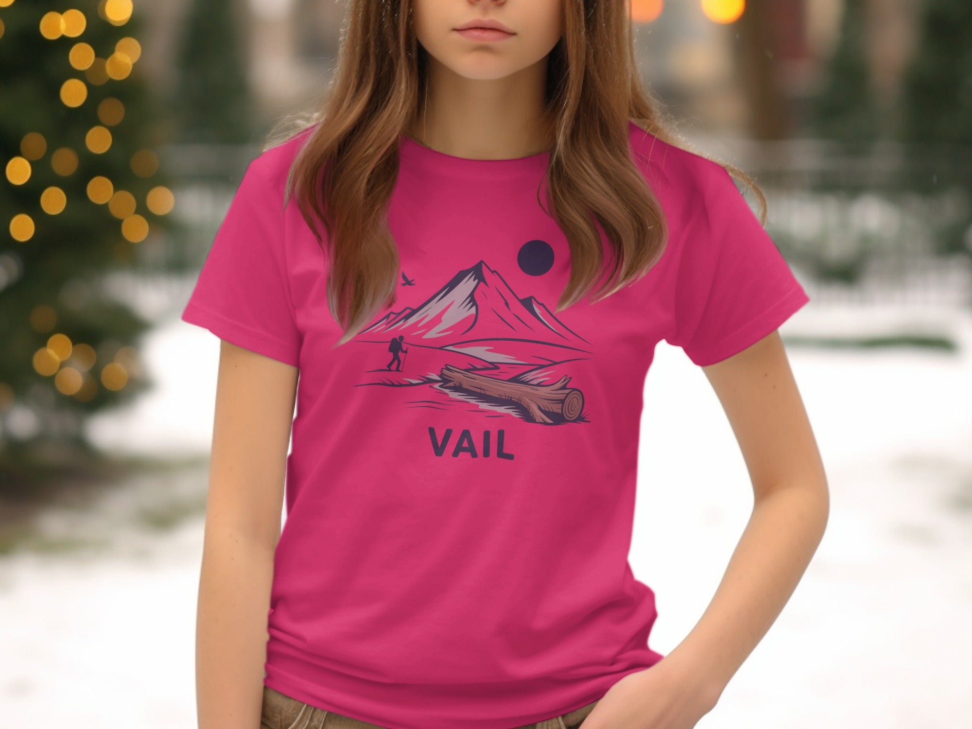 Vail Mountain Scenery Graphic Tee product