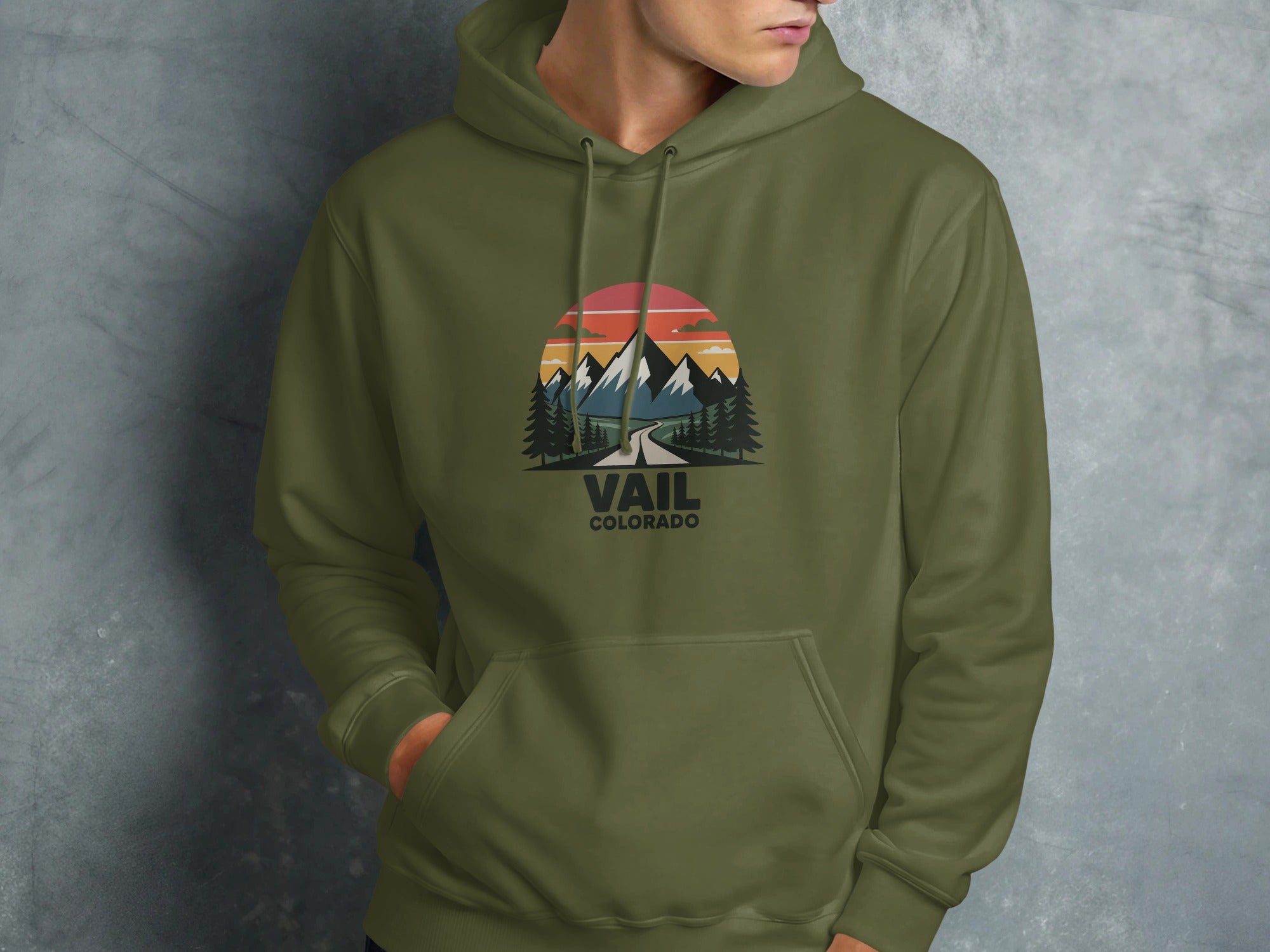 Vail Colorado Mountain Graphic Hoodie product type