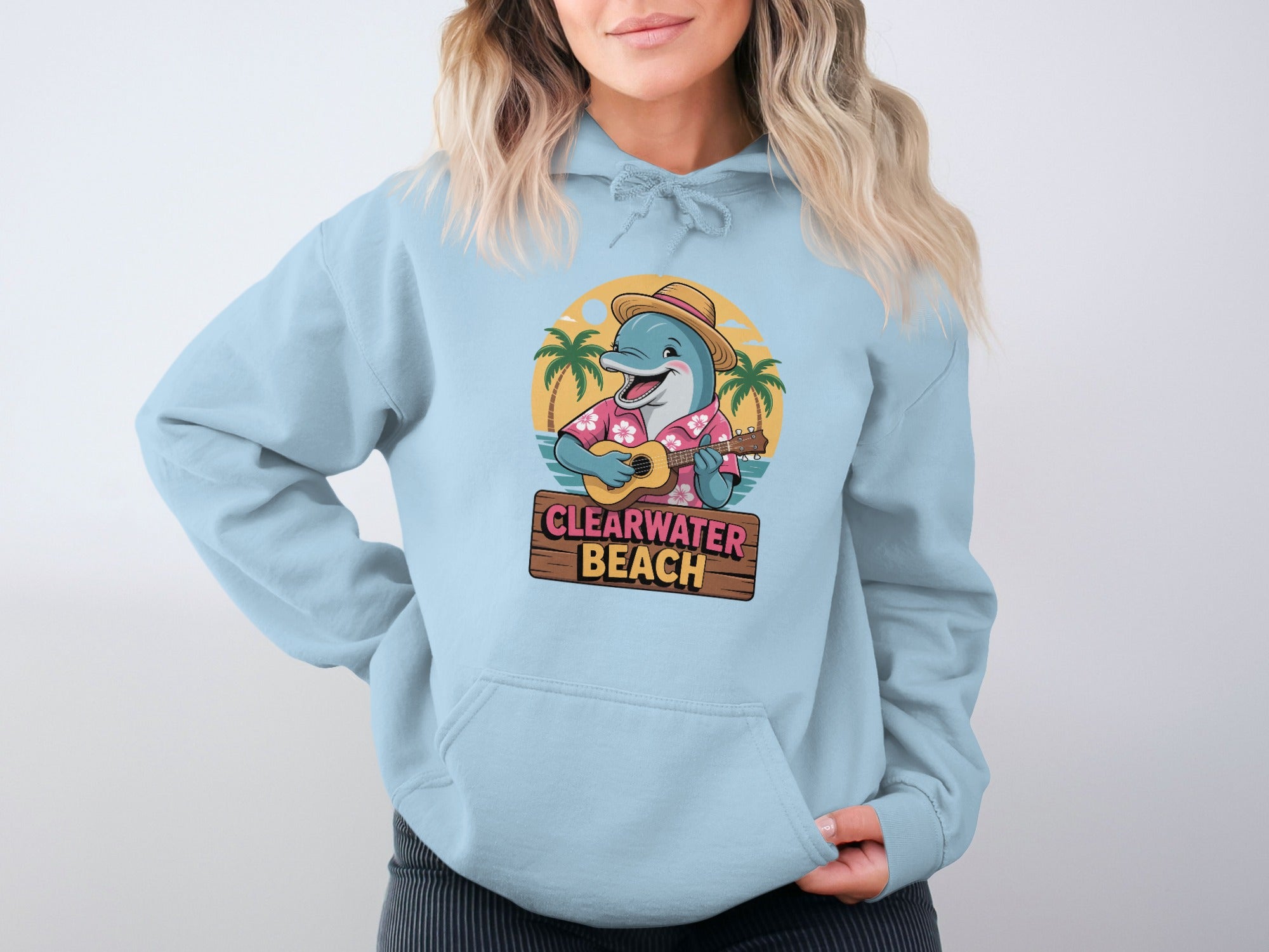 Clearwater Beach Dolphin Hoodie Sweatshirt product