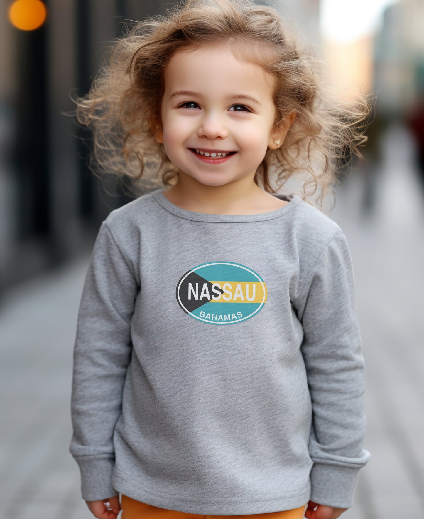 Nassau playing and learning at Pirates Museum Toddler Long Sleeve T-Shirt
