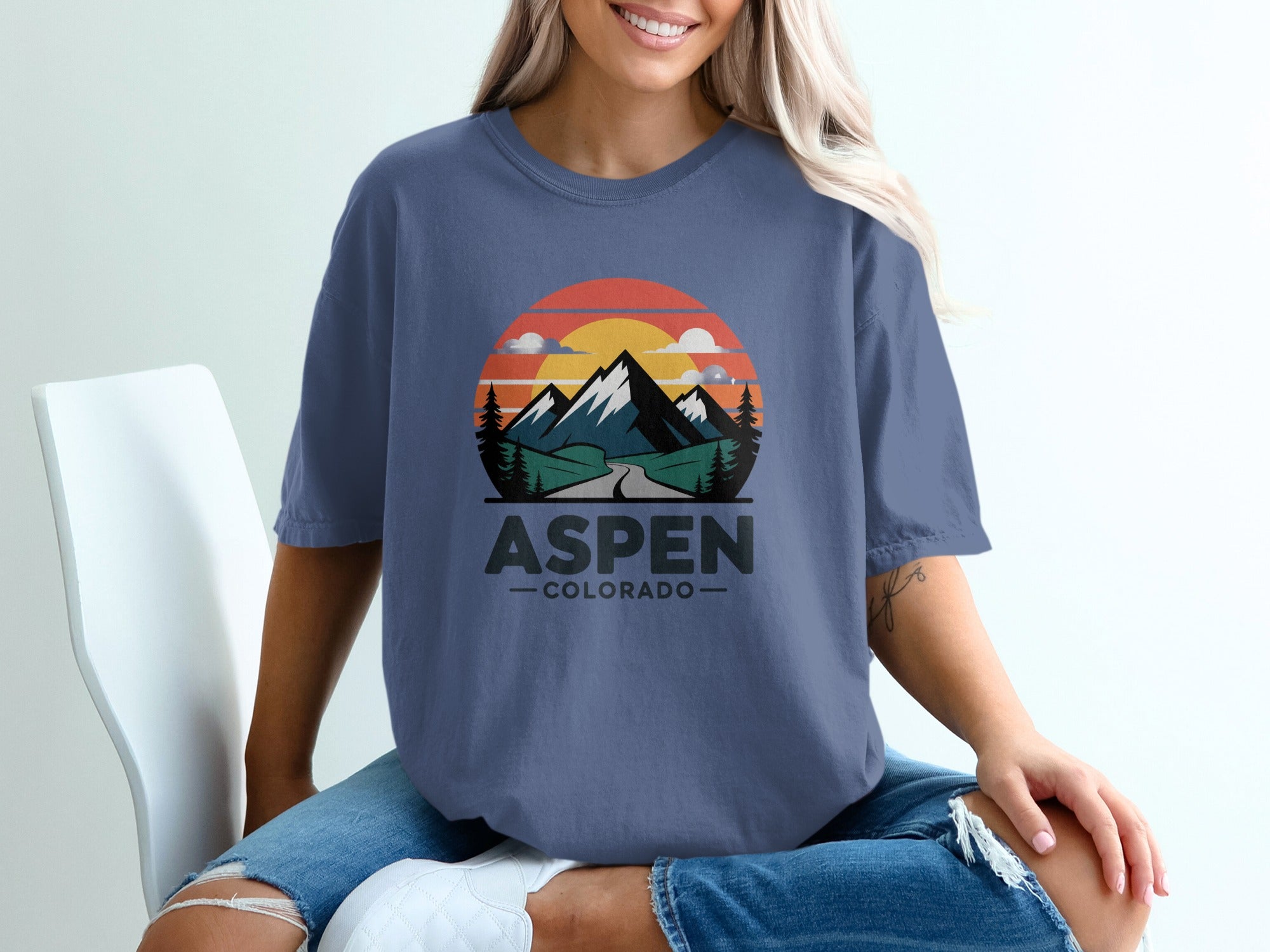 Aspen Colorado Graphic Print T-shirt Casual product
