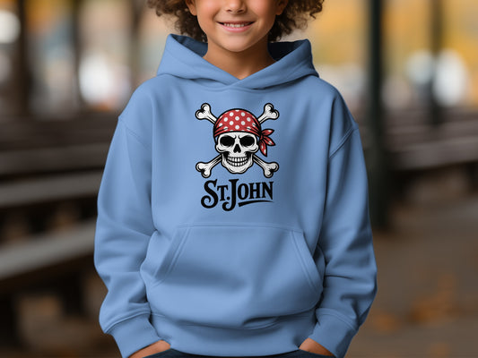 Kids Pirate Skull Graphic St John Hoodie product