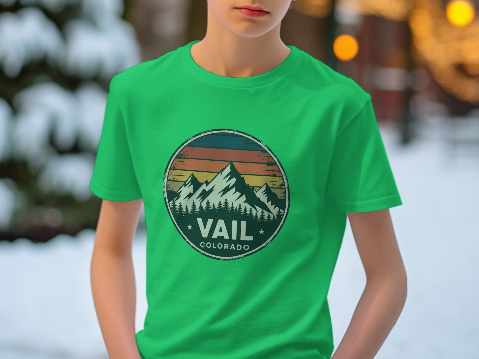 Vail Colorado Mountain Design Graphic Tee product