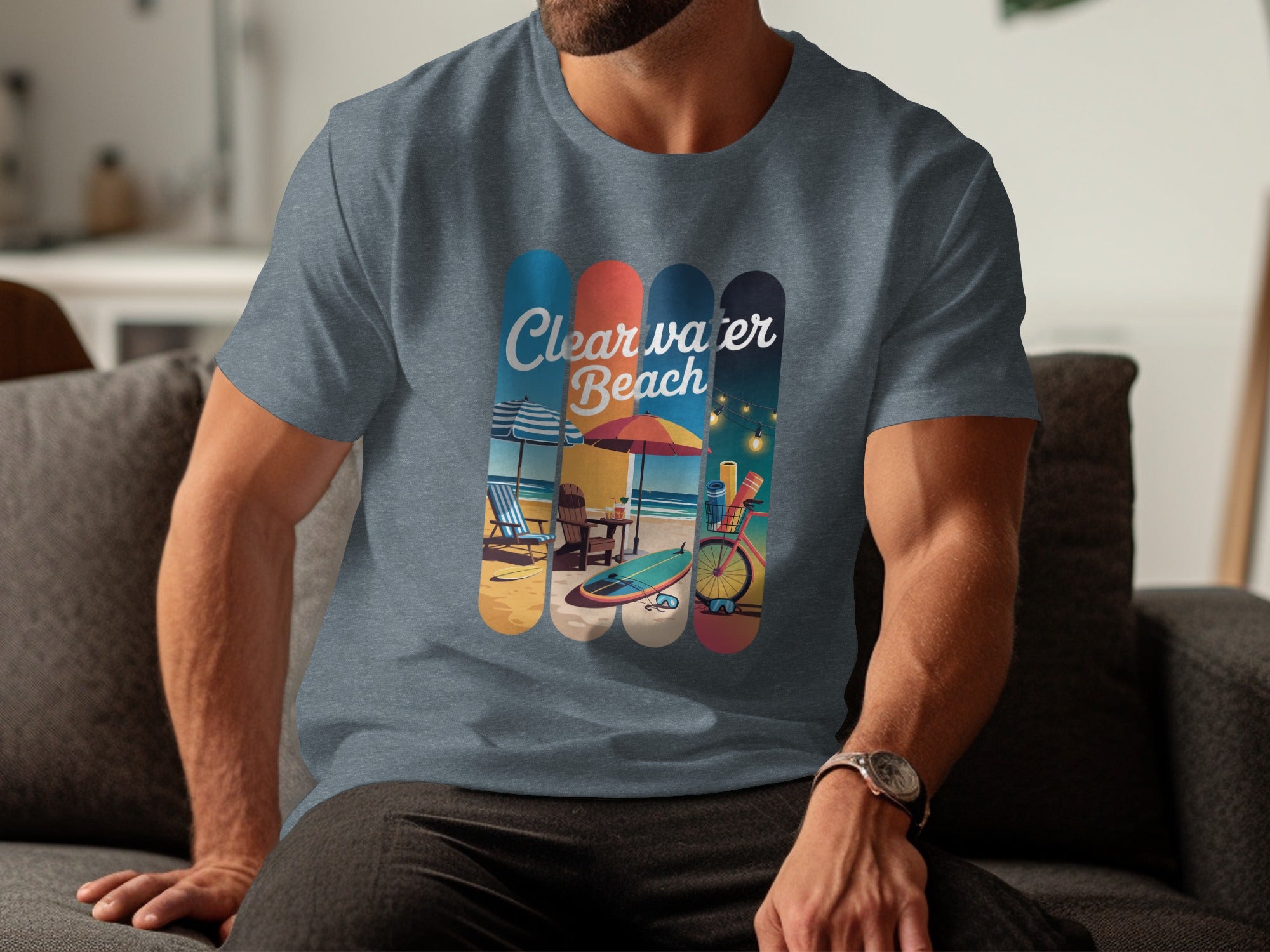 Clearwater Beach Graphic Printed T-shirt product type