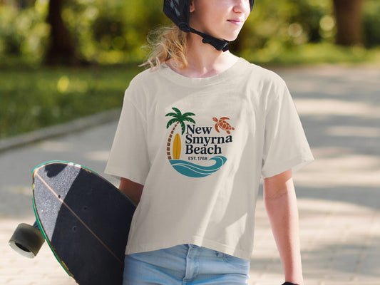 New Smyrna Beach EST. 1768 graphic shirt product type