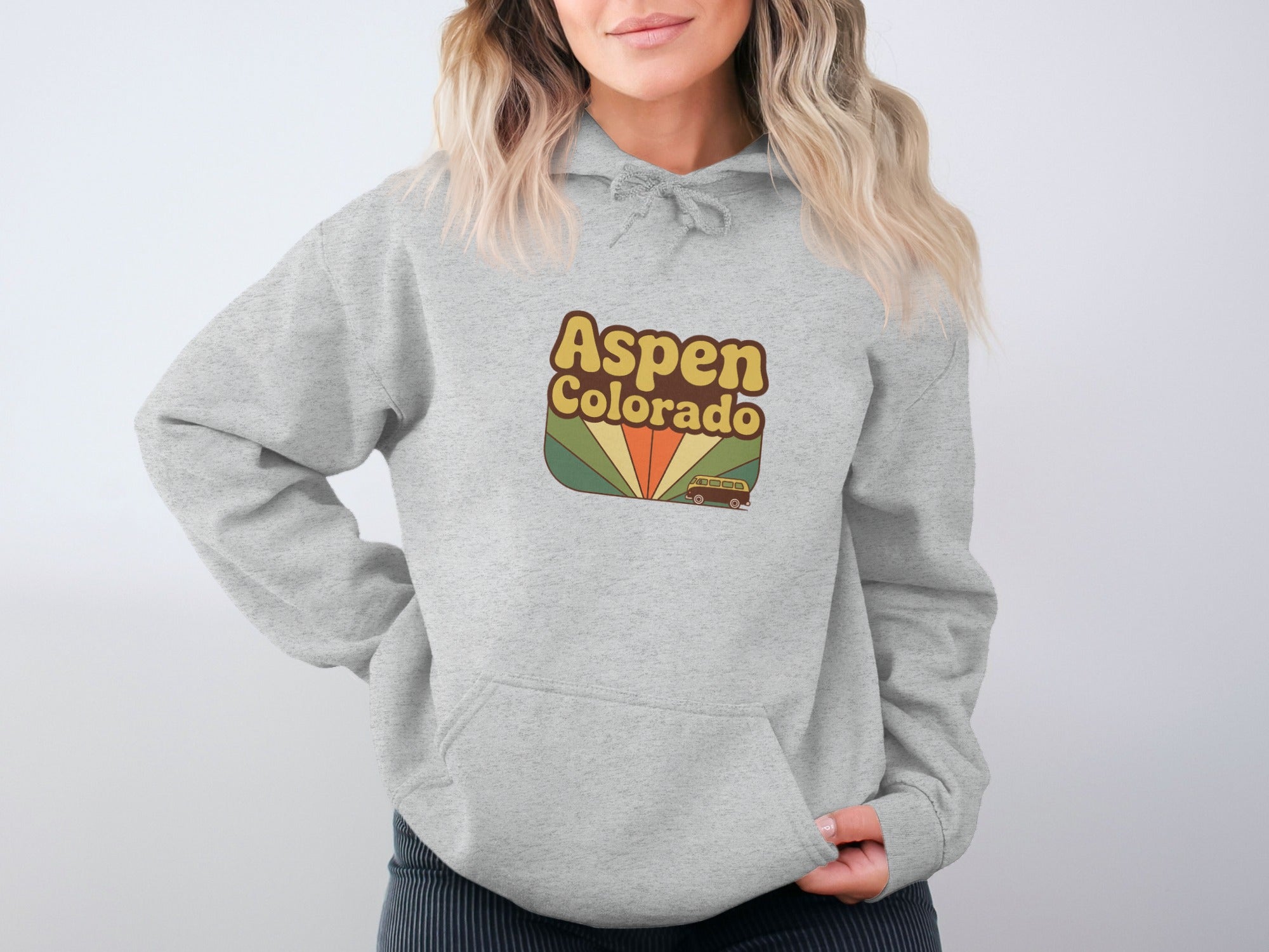 Aspen Colorado Hoodies Retro Style Sweatshirts product