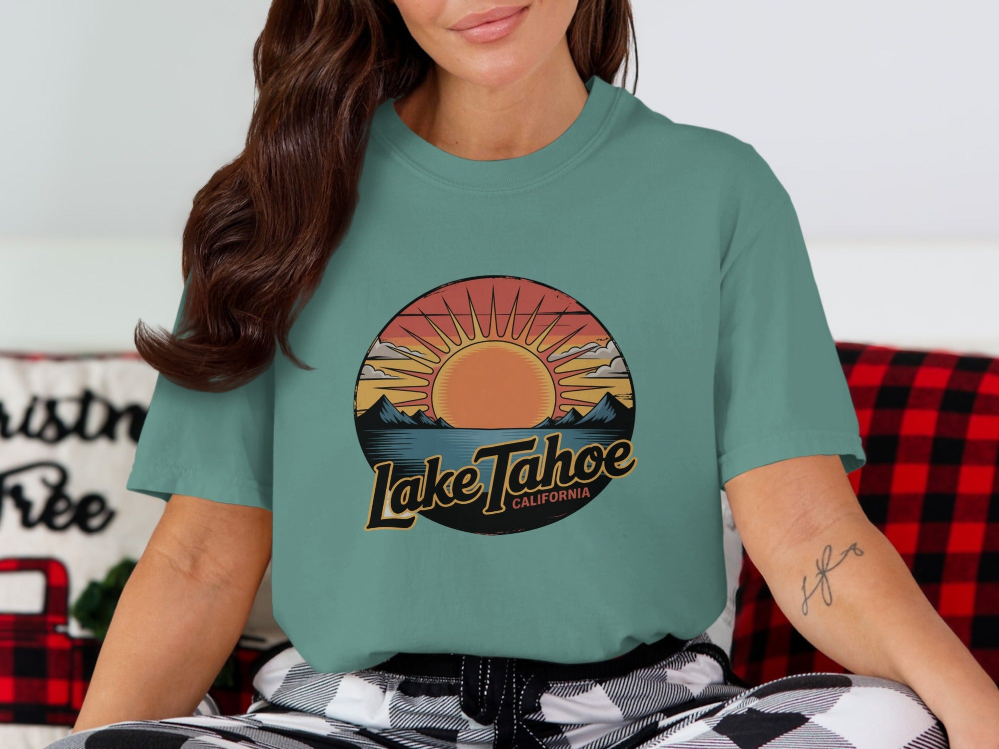 Lake Tahoe California Sunset Graphic T-shirt product