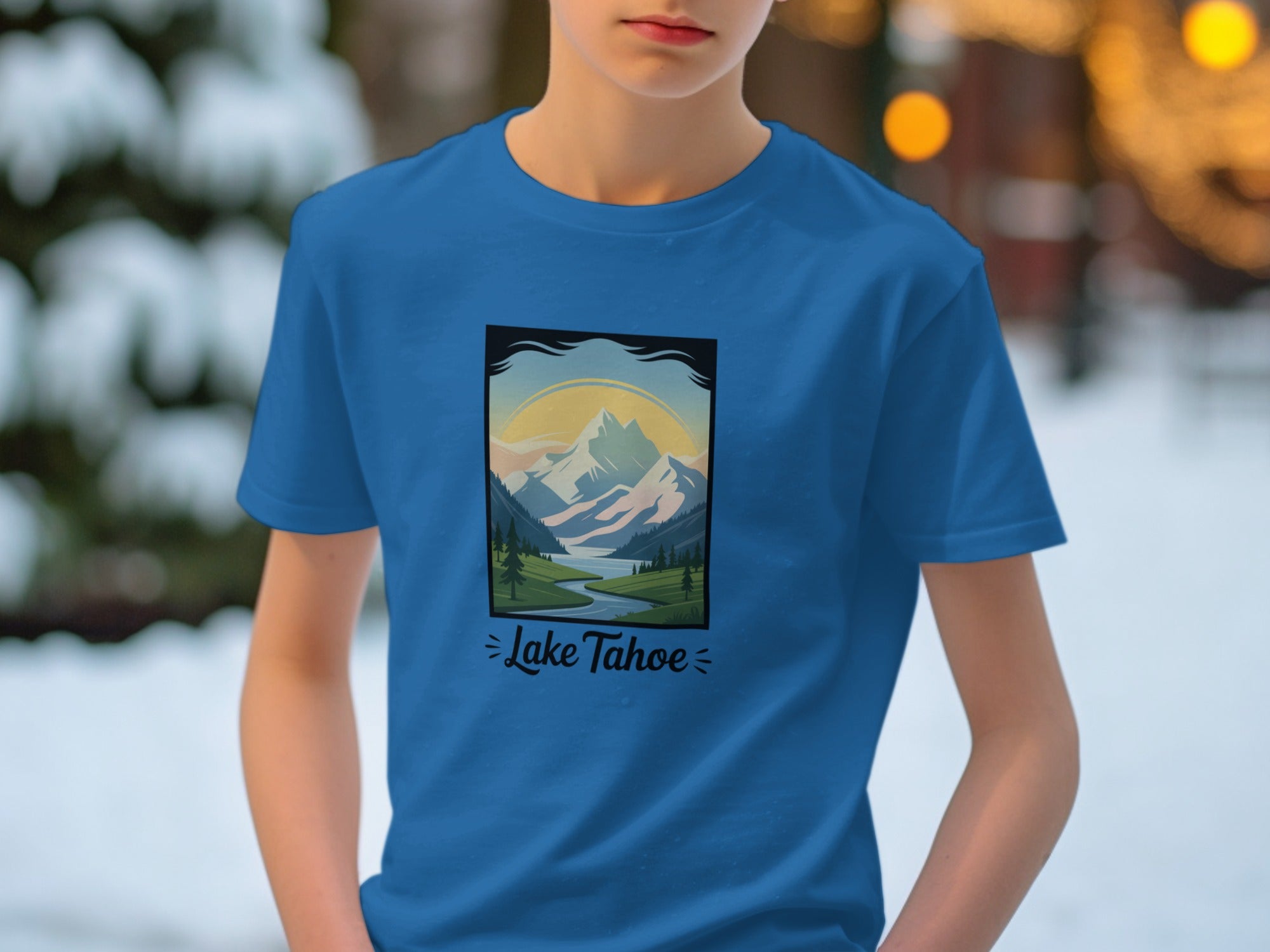 Captivating Lake Tahoe Scenic Graphic Tee product