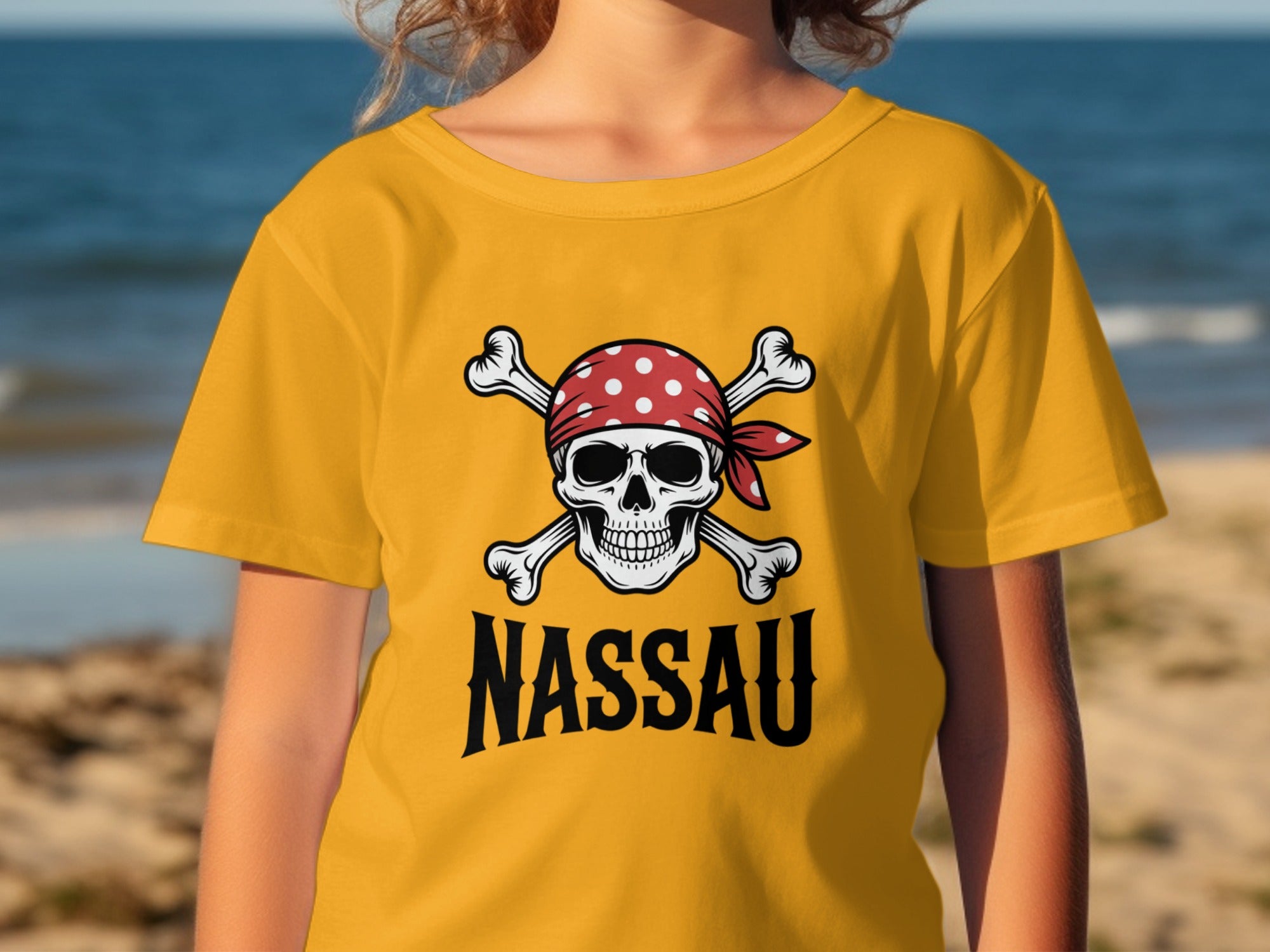 Nassau Pirate Skull Graphic Beachwear Product