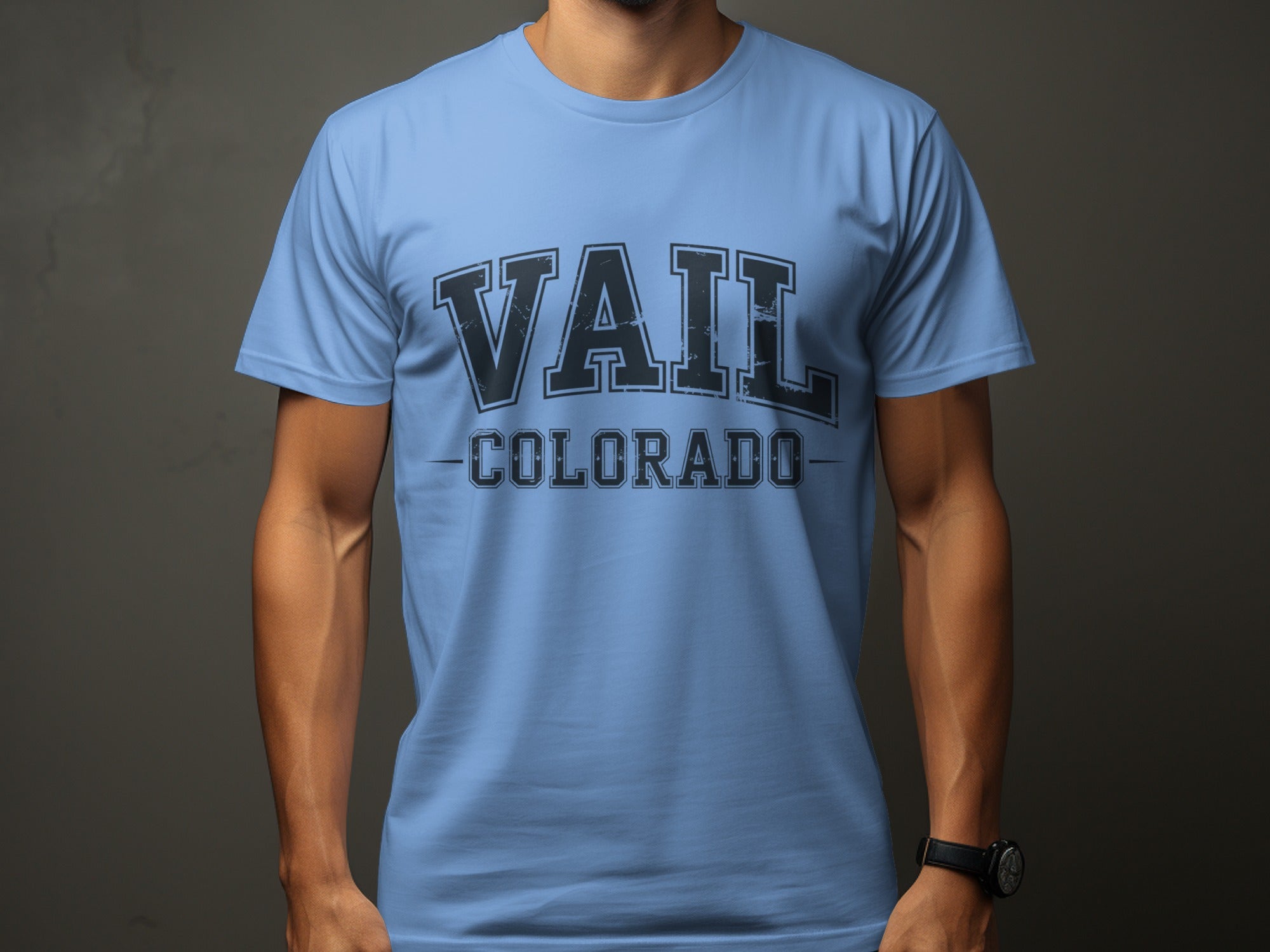 Vail Colorado Graphic Print Casual T-Shirt product type