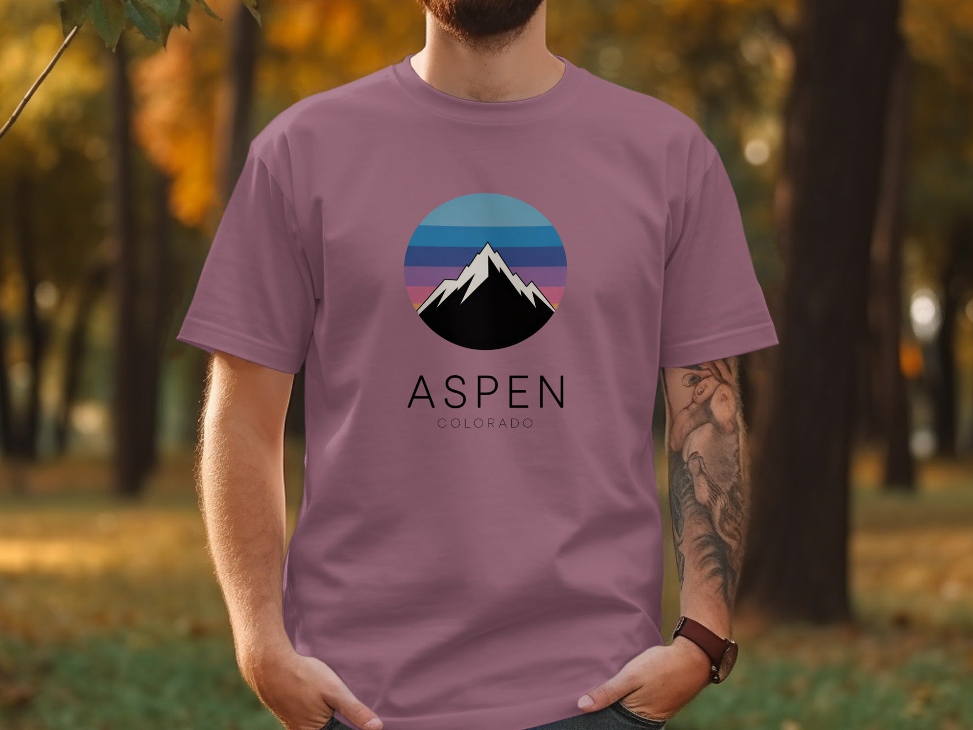 Aspen Colorado Mountain Graphic T-Shirts product