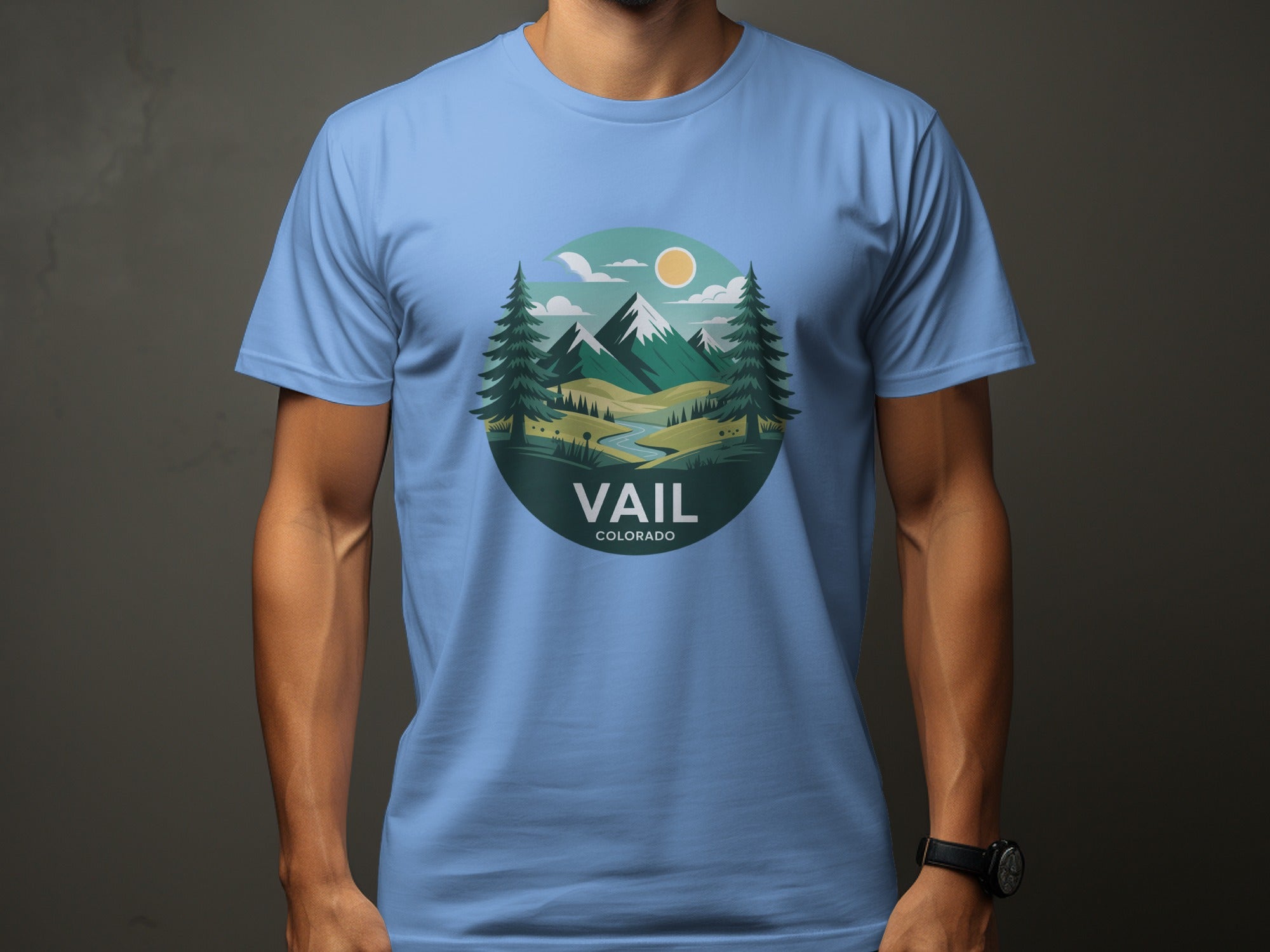 Vail Colorado Scenic Mountain Design T-shirt product