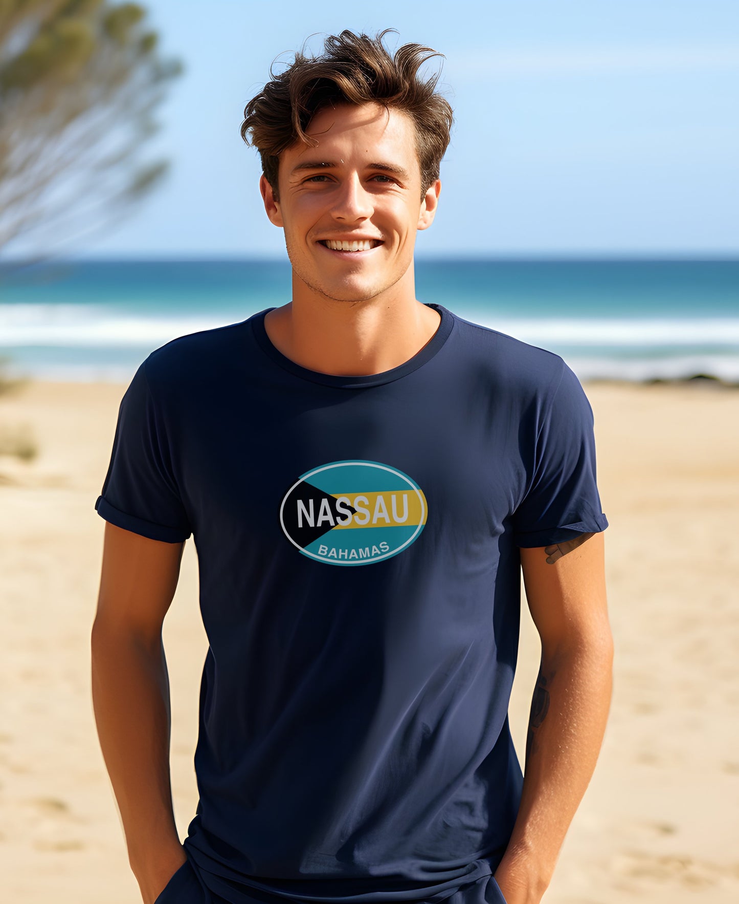 Nassau Mens T-Shirt – Laid-Back Look for Bahamas Junkanoo Festival