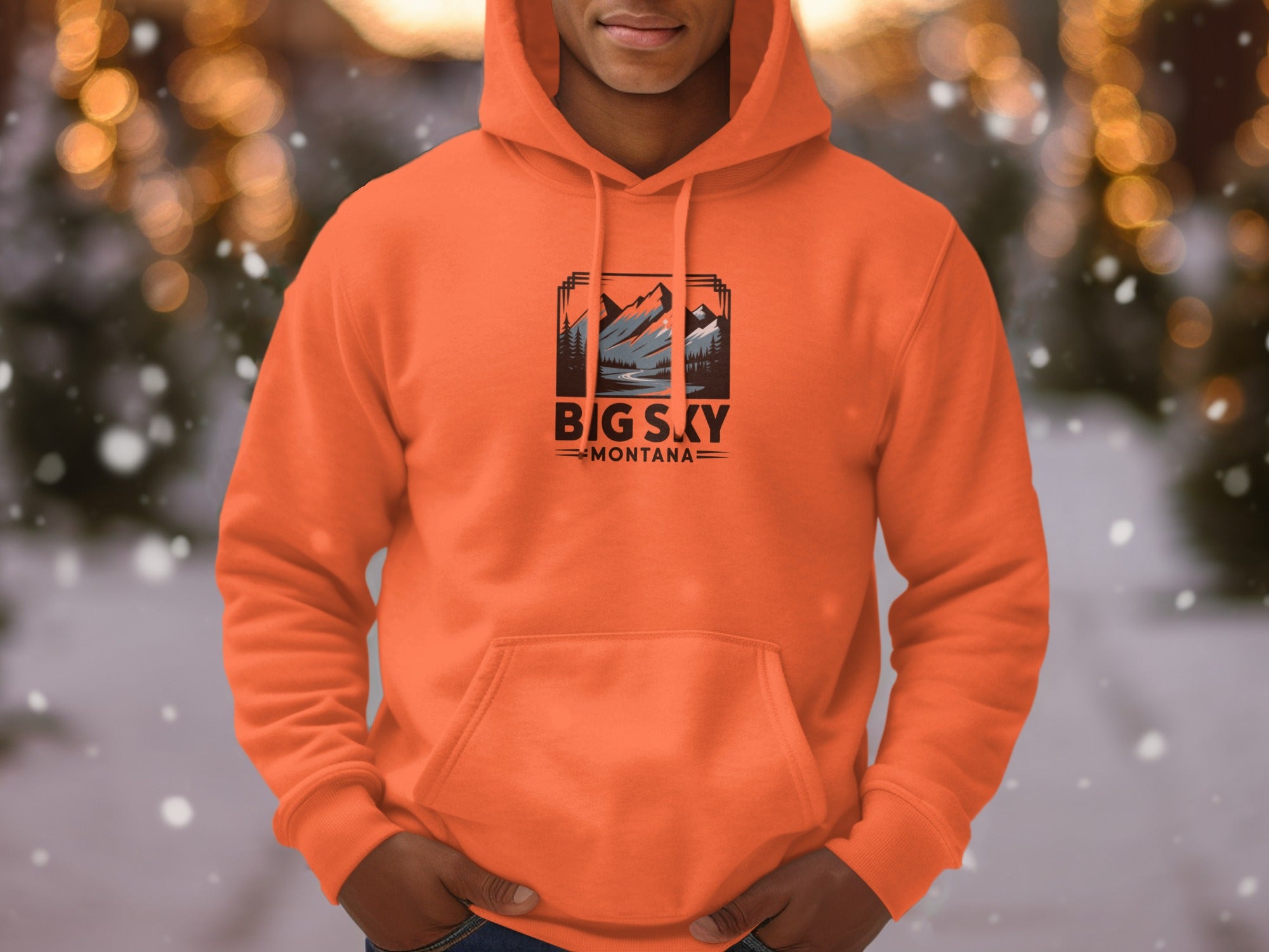 Big Sky Montana Graphic Hoodie Winter Hoodie Product