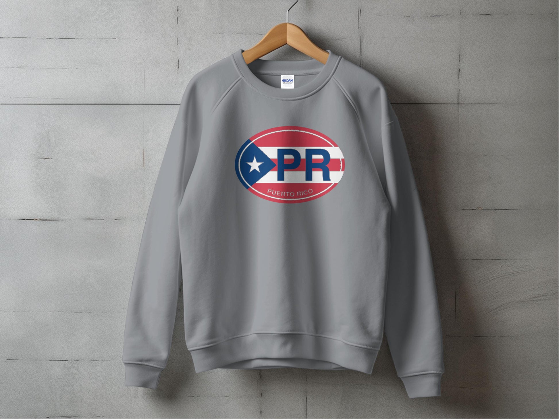 Puerto Rico Mens Sweatshirt Graphite Heather