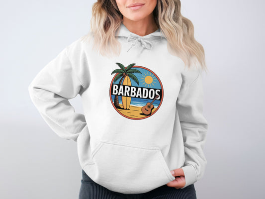 Barbados Surf and Sun Print Hoodie product type