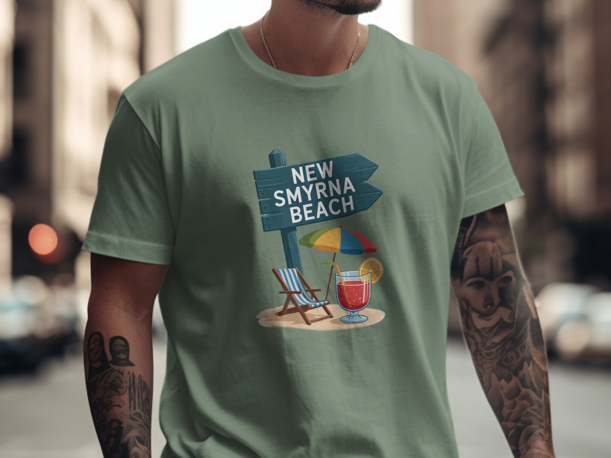 New Smyrna Beach Graphic Tee Summer Apparel product