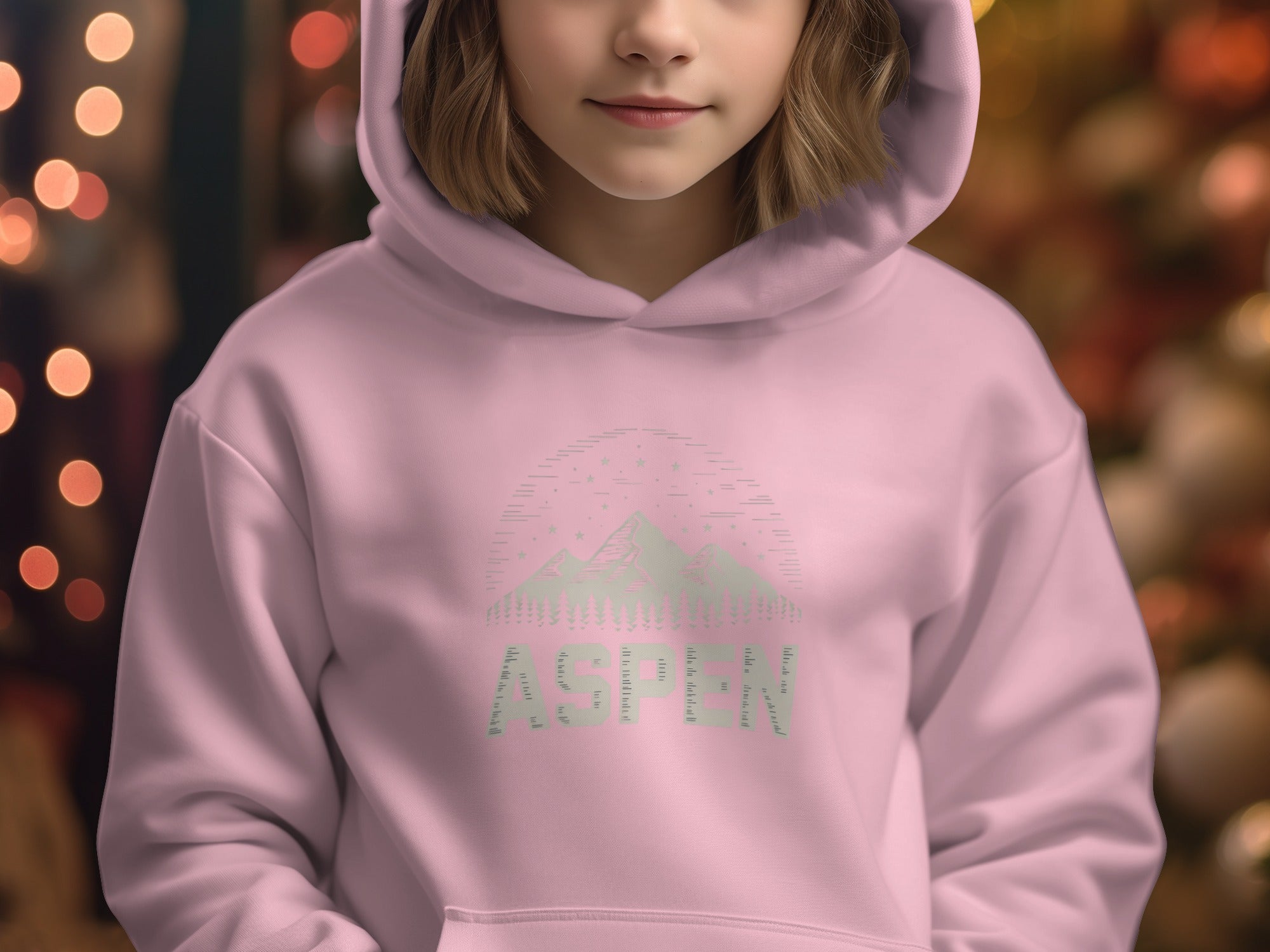 Cozy Aspen Themed Hoodie for Kids
