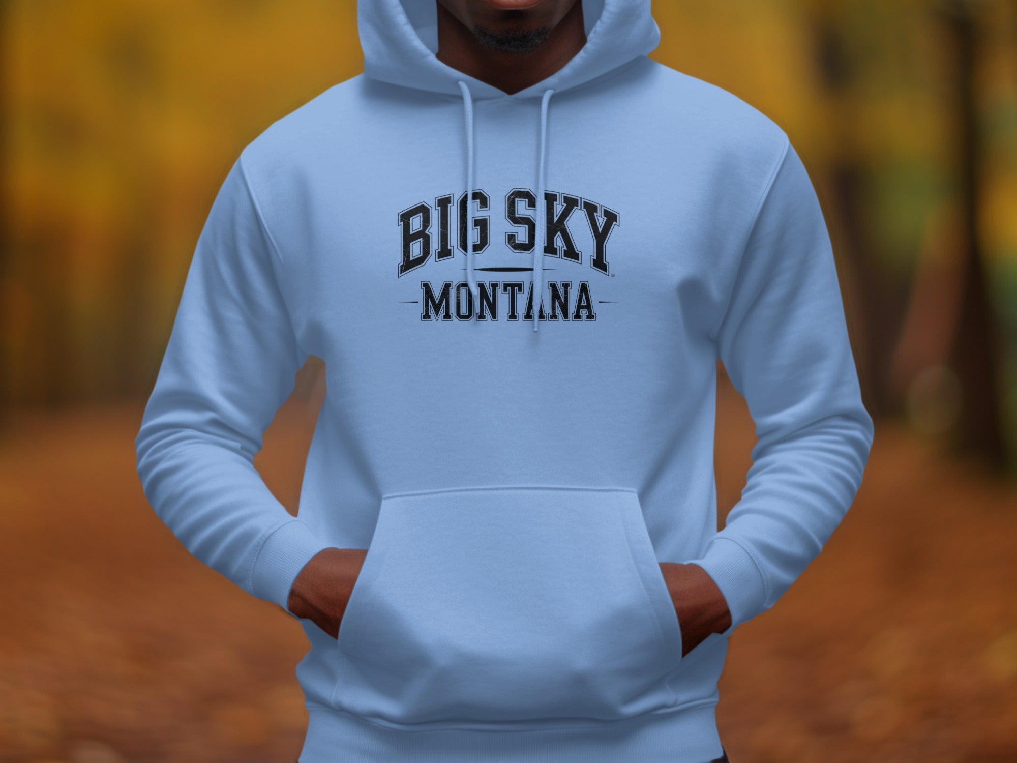 Big Sky Montana printed hoodie holiday season attire