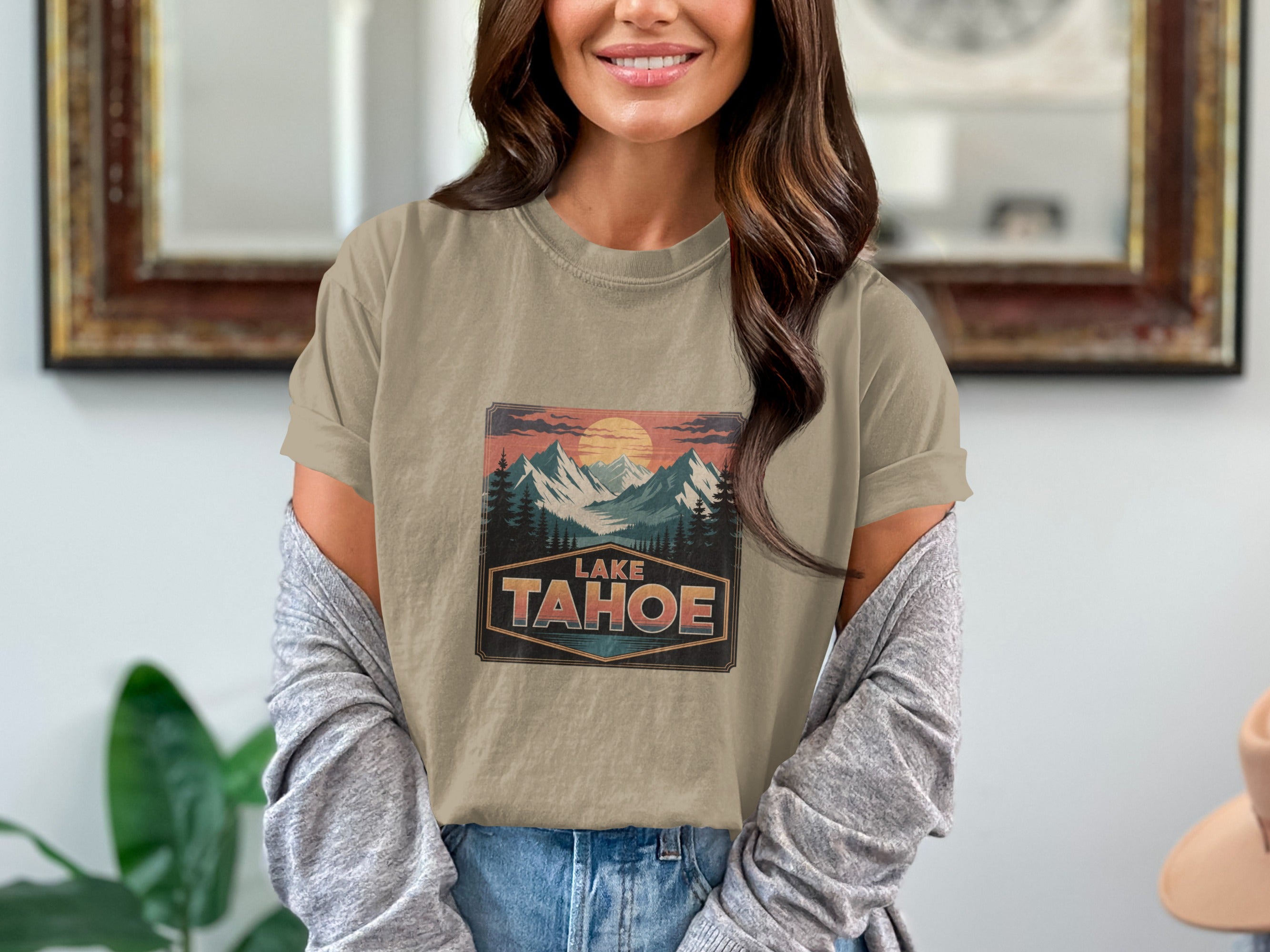 Lake Tahoe Scenic Mountains Graphic T-Shirt product type