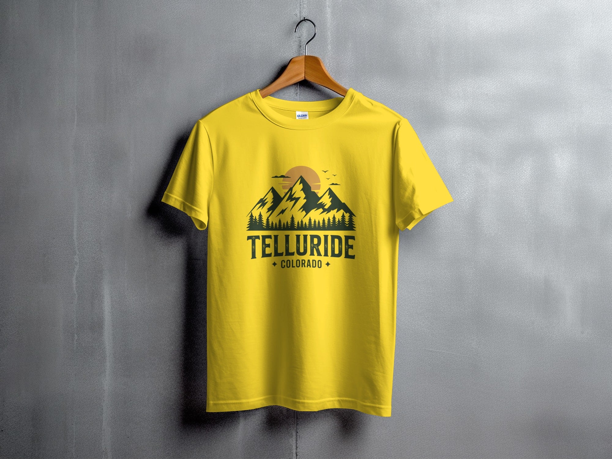 Telluride Colorado Mountain Graphic Tee Shirt