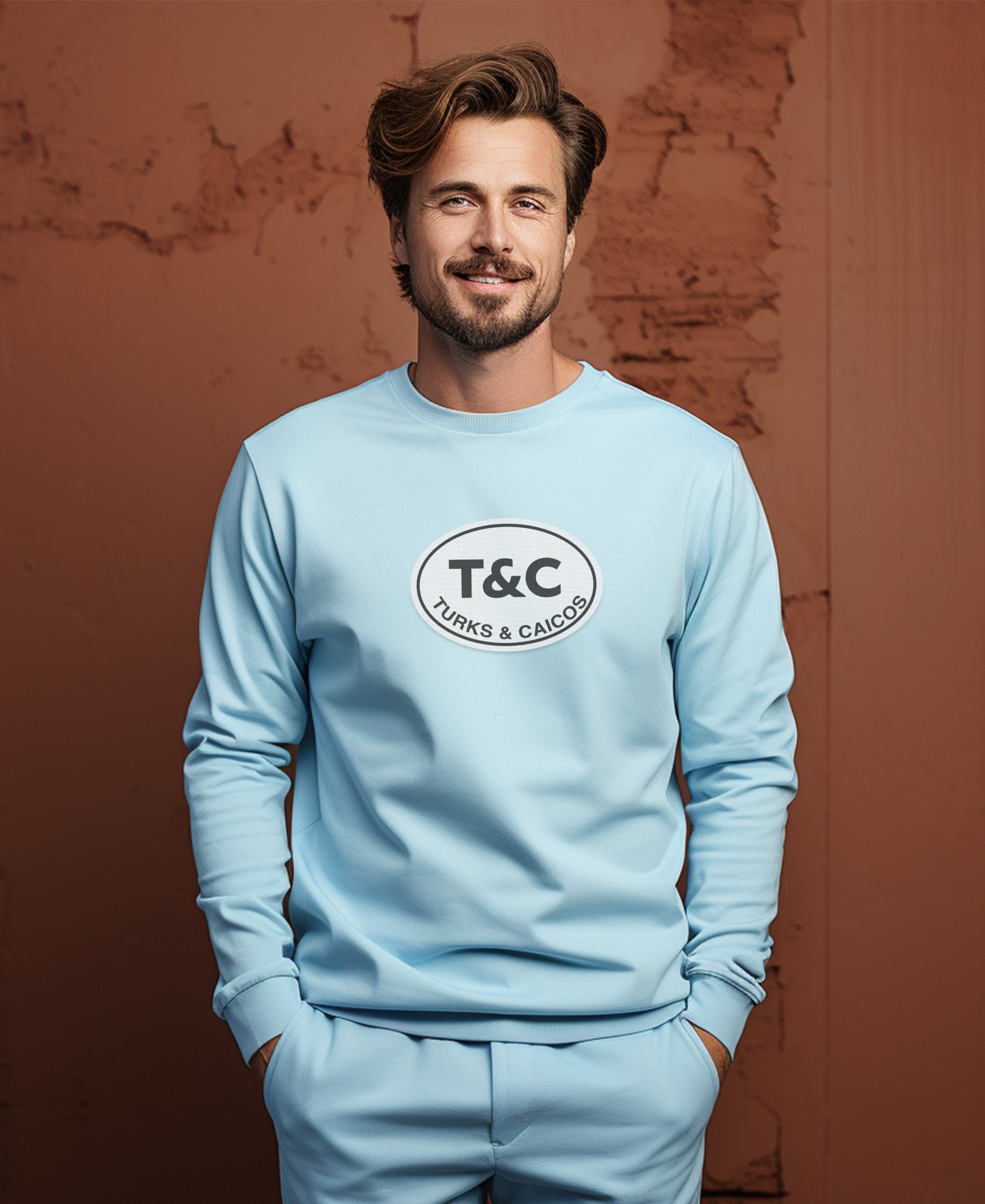 Turks and Caicos Conch Festival and Clear Blue Waters Mens Long Sleeve T Shirt