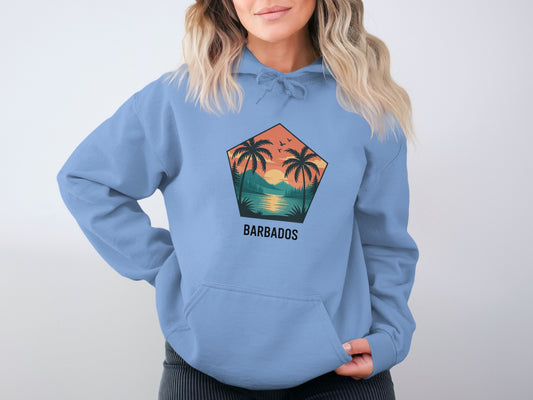 Scenic Sunset Print Barbados Hoodie product type