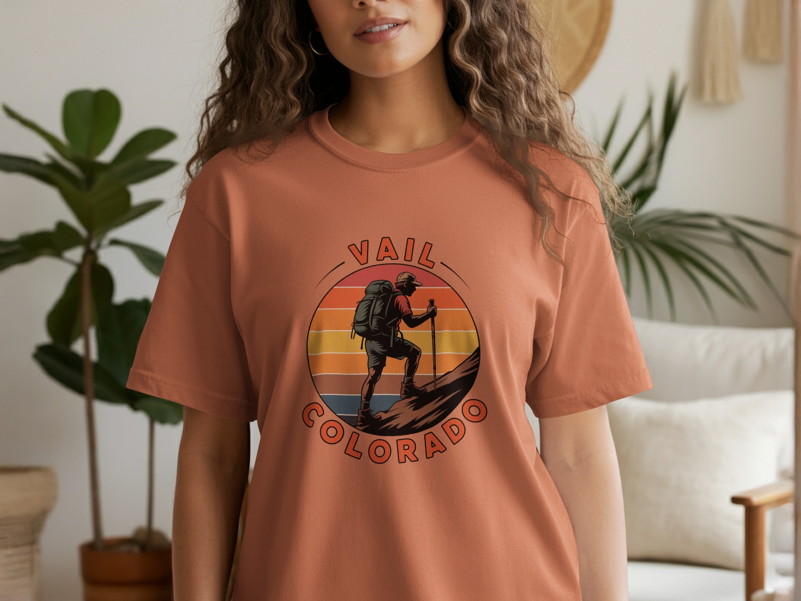 Vail Colorado Hiking Scenic Graphic Print Shirt product