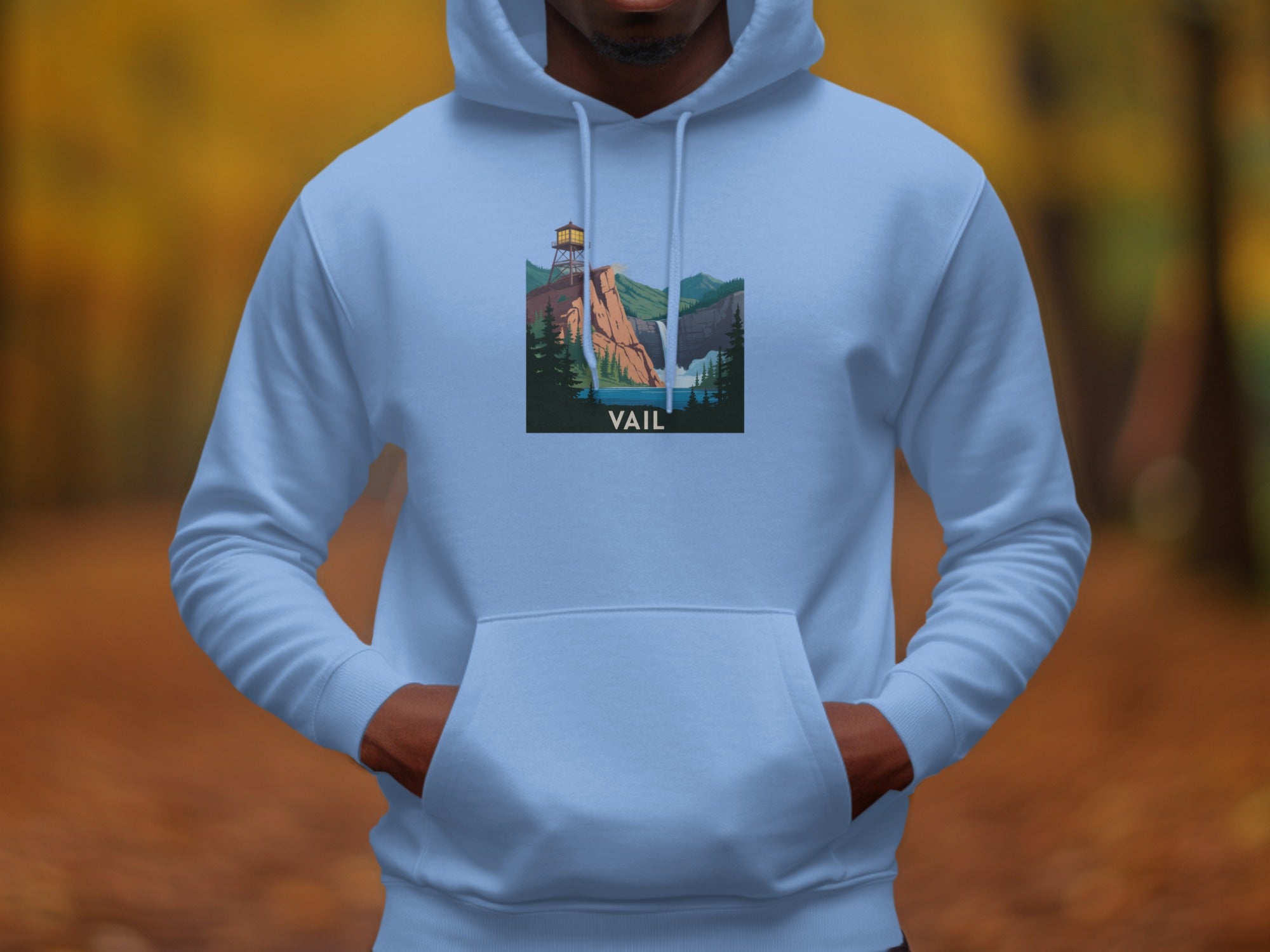 Vail Lighthouse Printed Hoodie Sweatshirt Clothing product