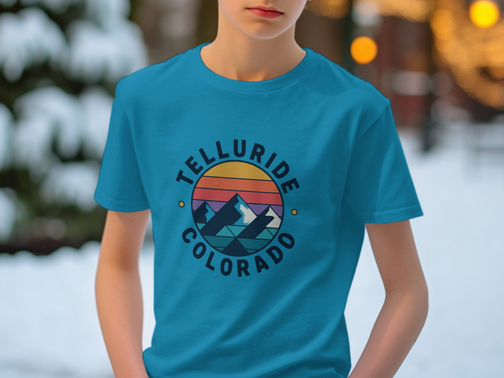 Vintage Style Telluride Colorado Graphic Print Shirt