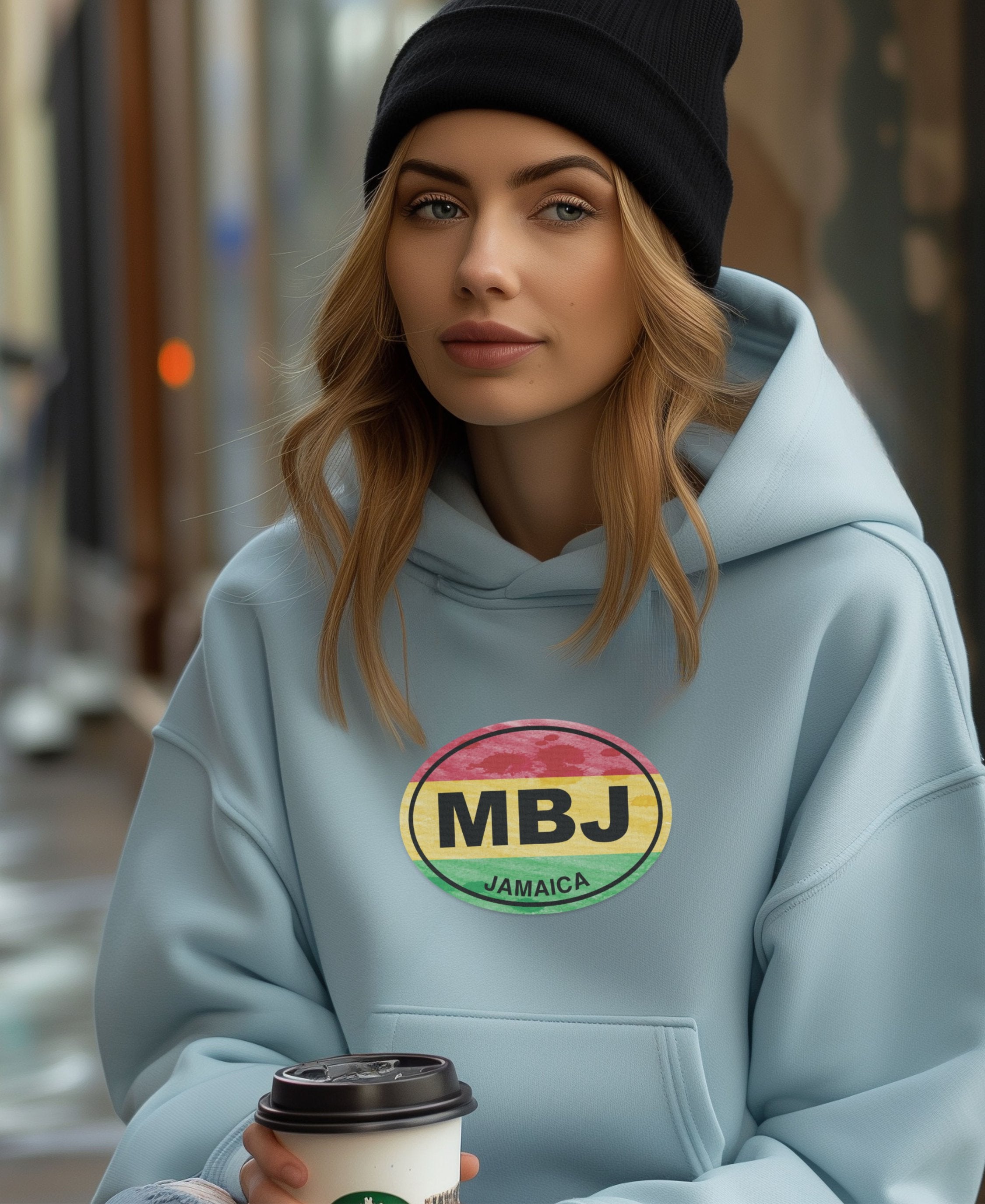 Montego Bay Island Sound & Sunset Flow Womens Hoodie